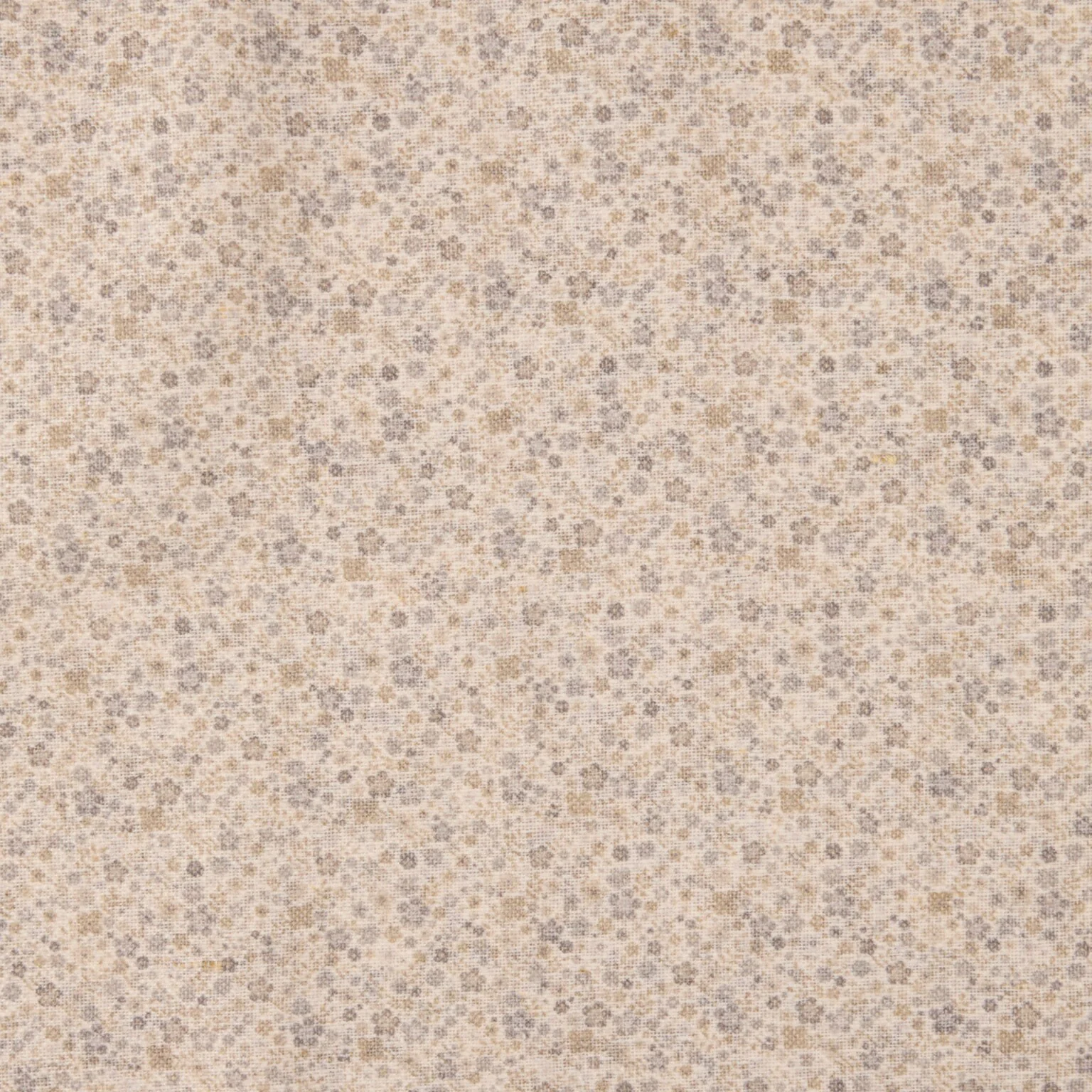 Light Gray & Beige Floral Reversible Silk-Cotton Hankie - Stenströms - Image 3