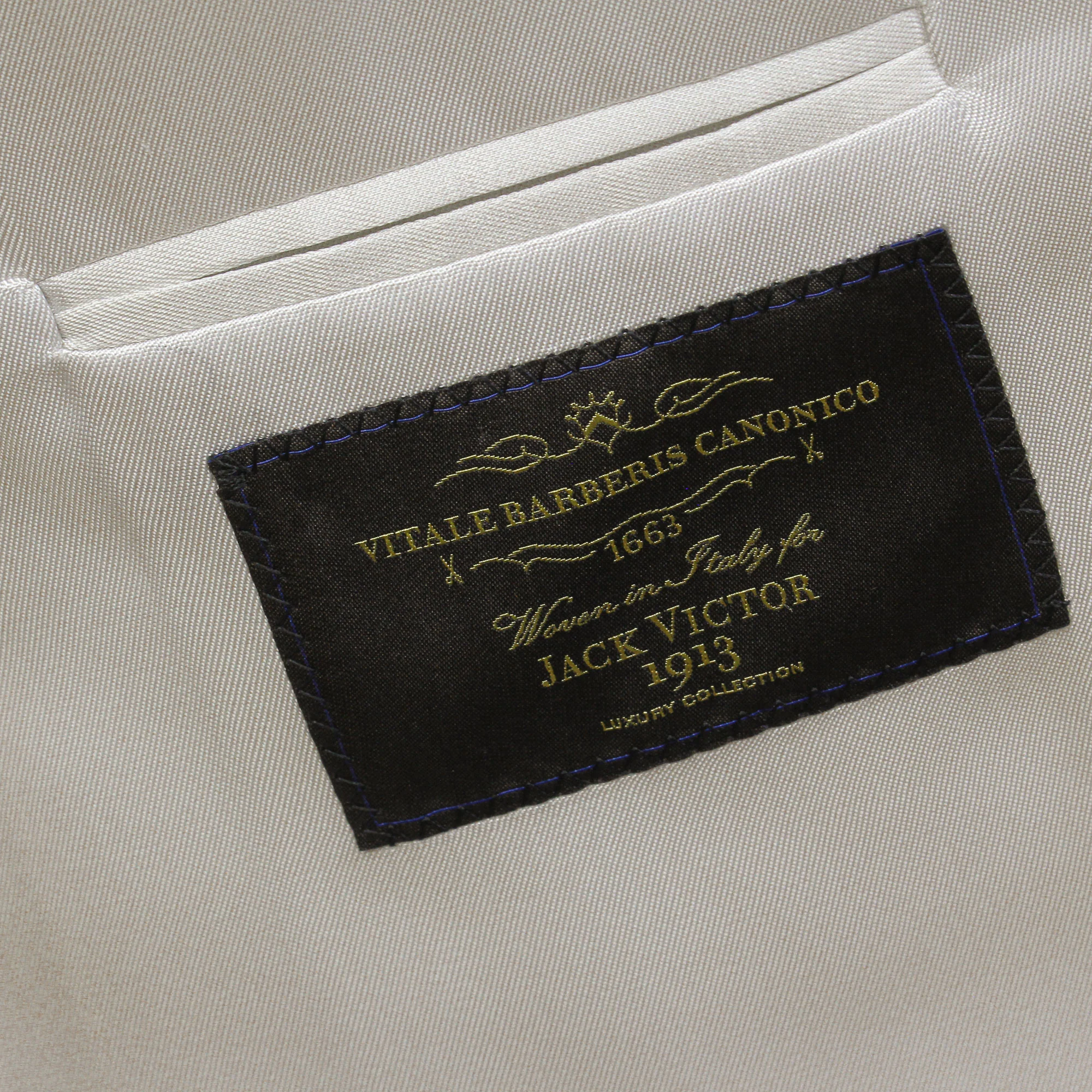 Light Gray Linen/Silk/Cotton Peak Lapel Morgan Contemporary Fit Sport Jacket - Jack Victor 1913 - Image 6