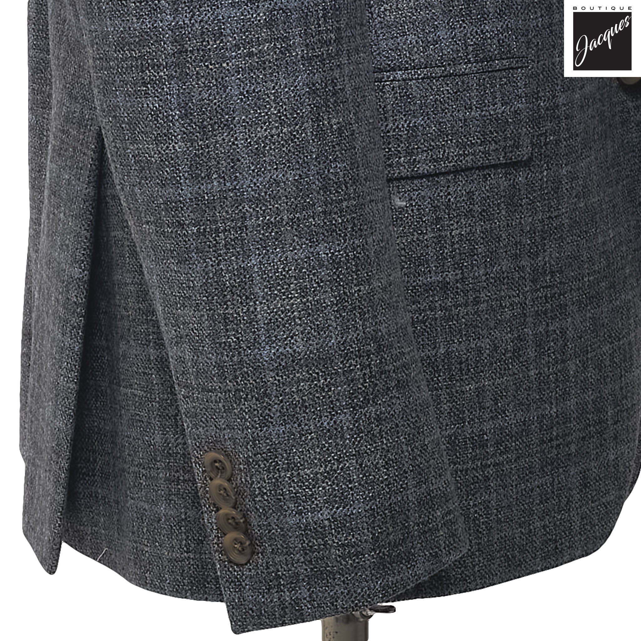 Gray Unconstructed Montana Wool Contemporary Fit Sport Jacket - Jack Victor - Image 4