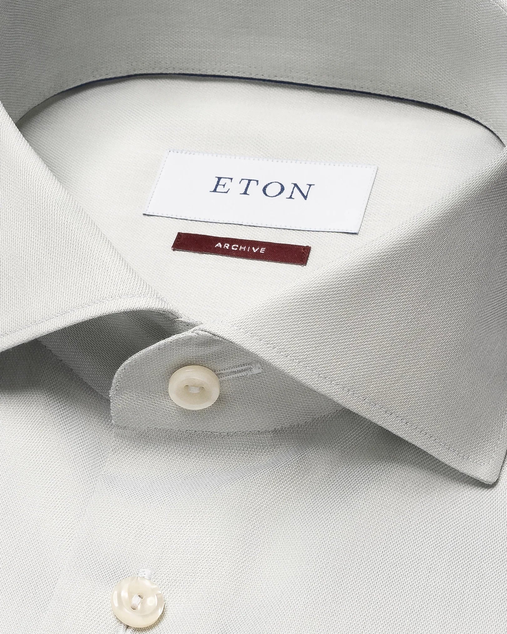 Light Green Signature Twill Contemporary Fit Shirt - ETON Archive Collection - Image 3