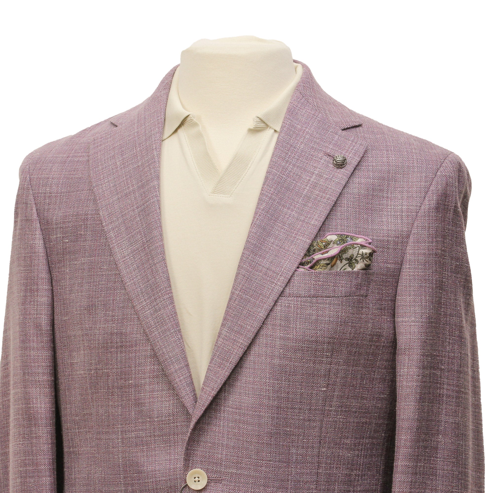 Lilac Loro Piana Wool/Silk/Linen Morton Contemporary Fit Sport Jacket - Jack Victor - Image 2
