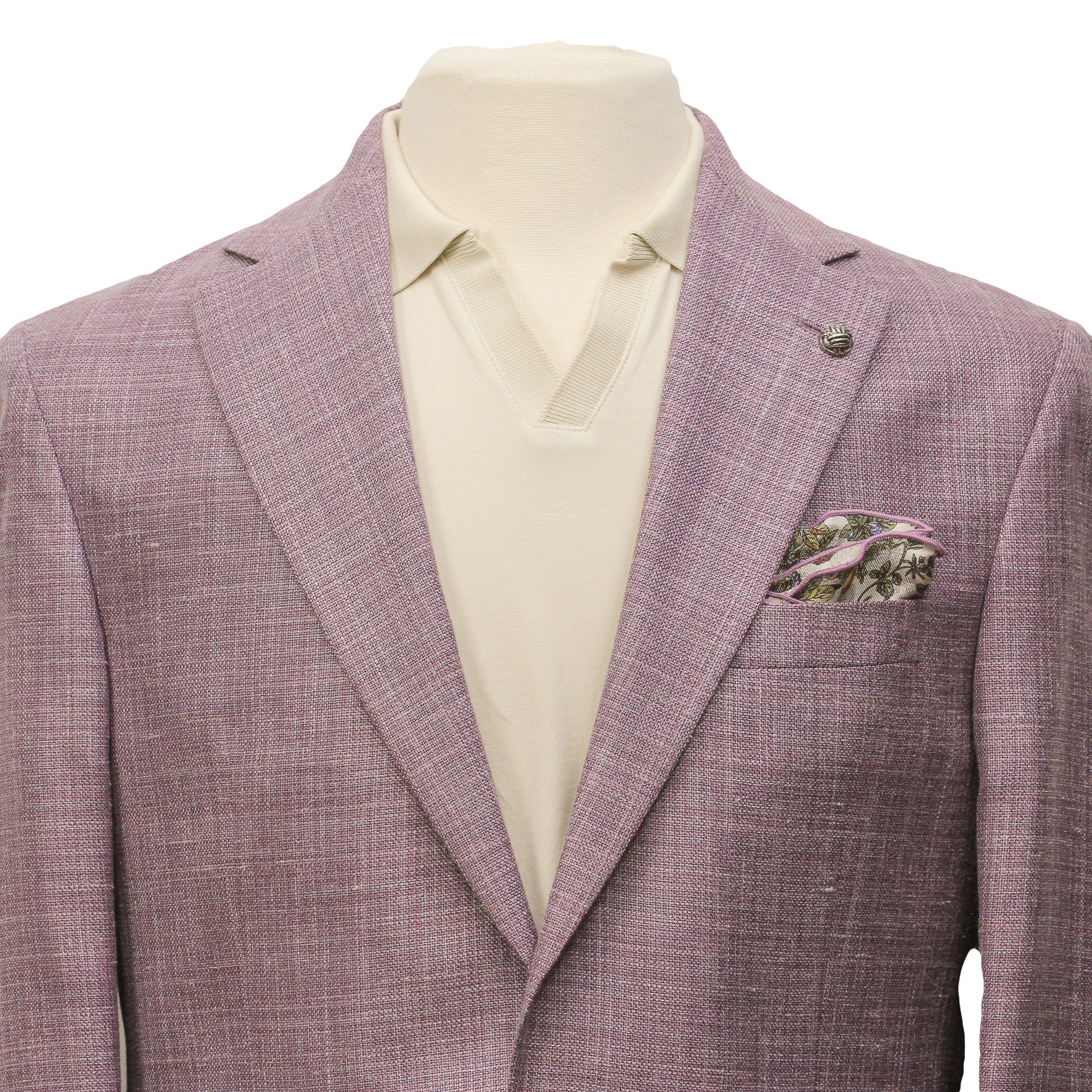 Lilac Loro Piana Wool/Silk/Linen Morton Contemporary Fit Sport Jacket - Jack Victor - Image 5
