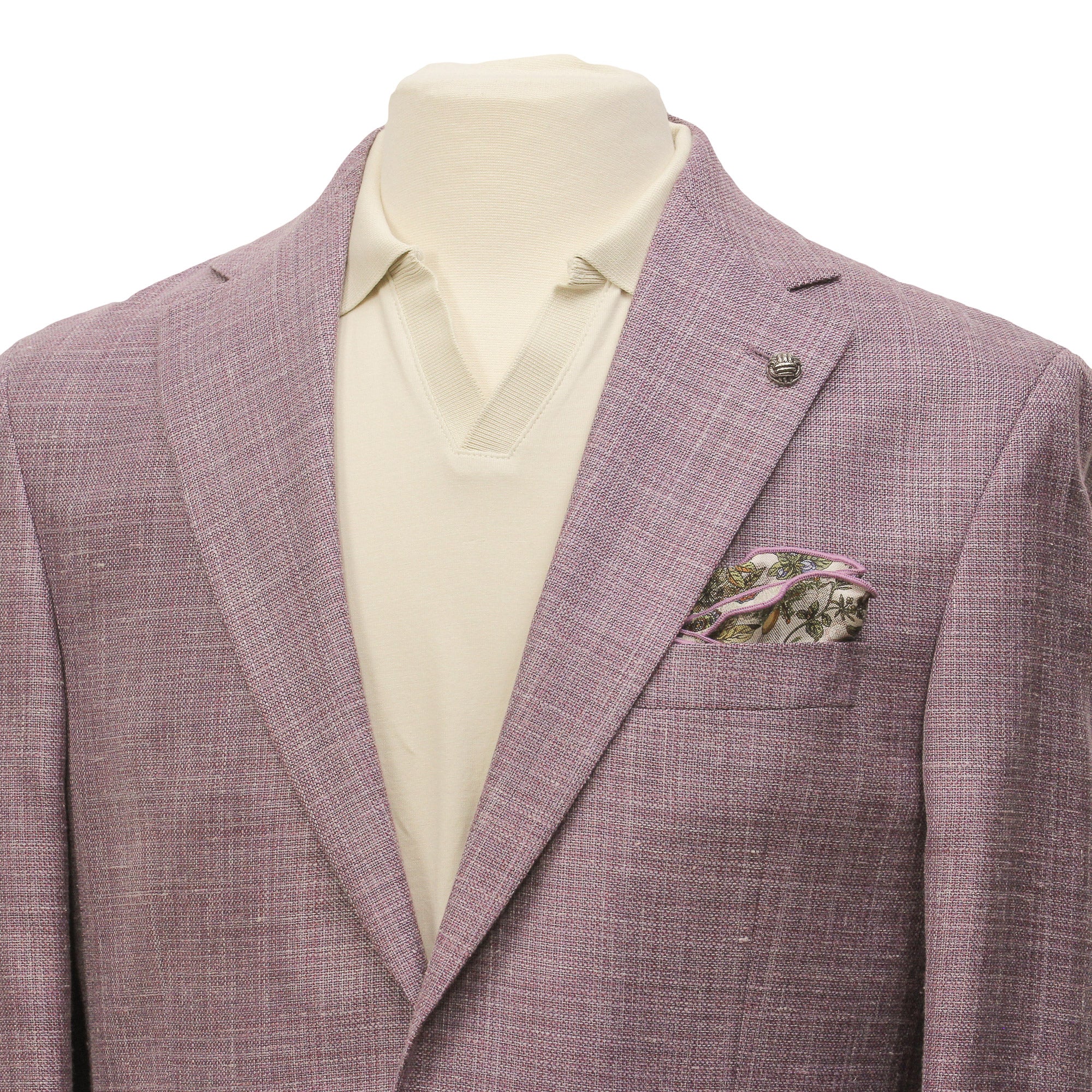 Lilac Loro Piana Wool/Silk/Linen Morton Contemporary Fit Sport Jacket - Jack Victor - Image 6