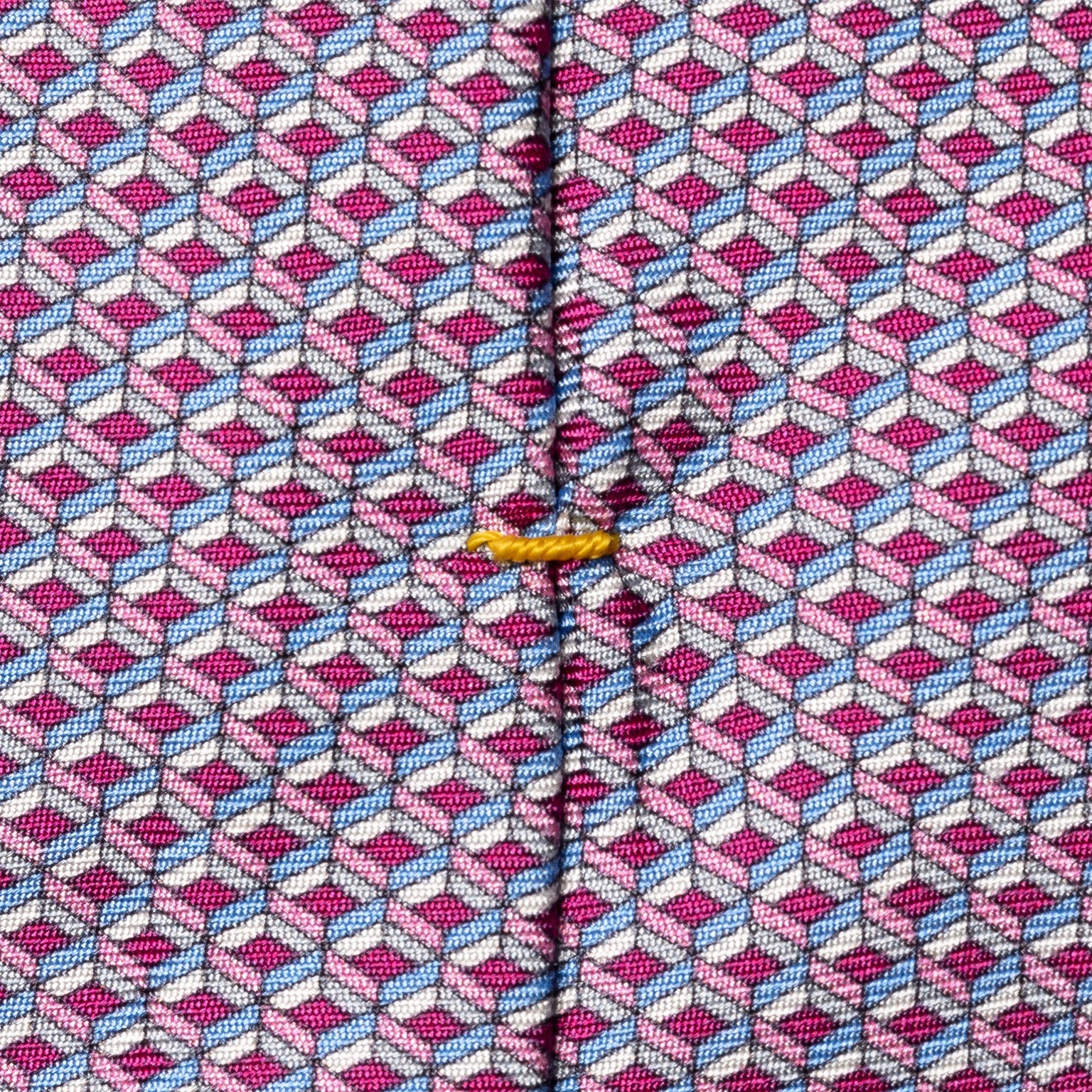 Magenta & Blue Geometric Print Silk Tie - ETON - Image 4