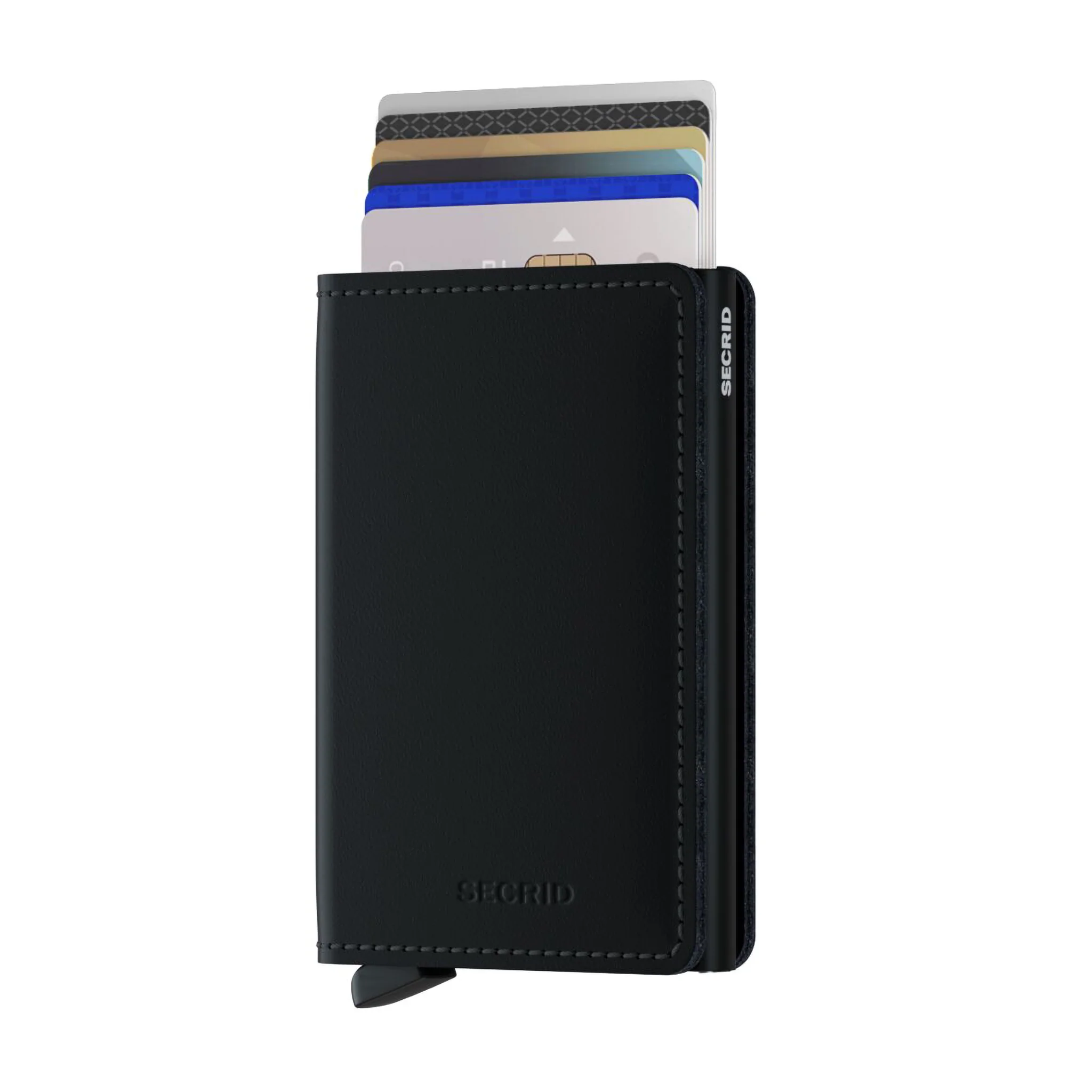 Matte Black Leather SlimWallet - Secrid