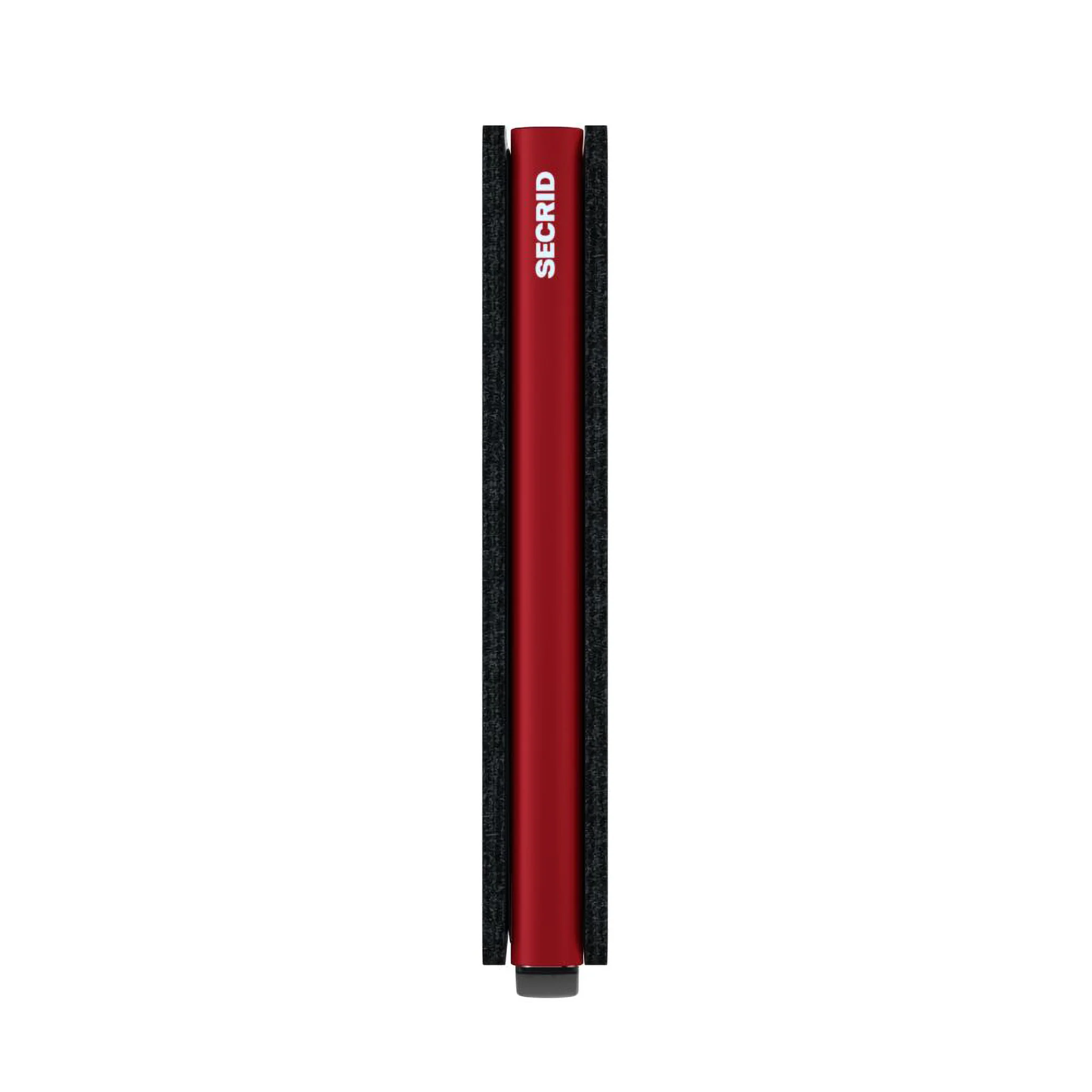 Matte Black & Red Leather SlimWallet - Secrid - Image 5