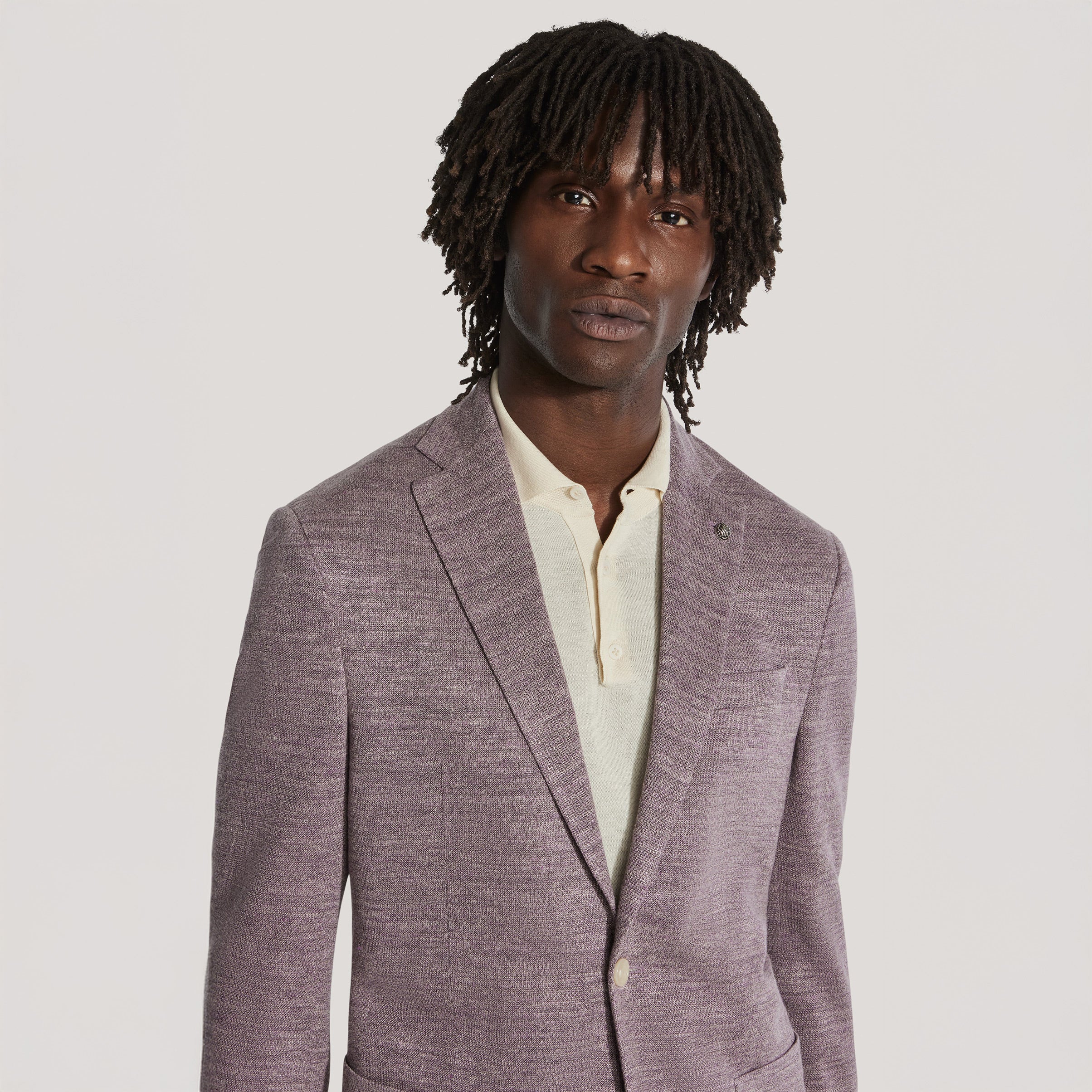 Mauve Melange Comfortwear Sport Jacket - Jack Victor - Image 3