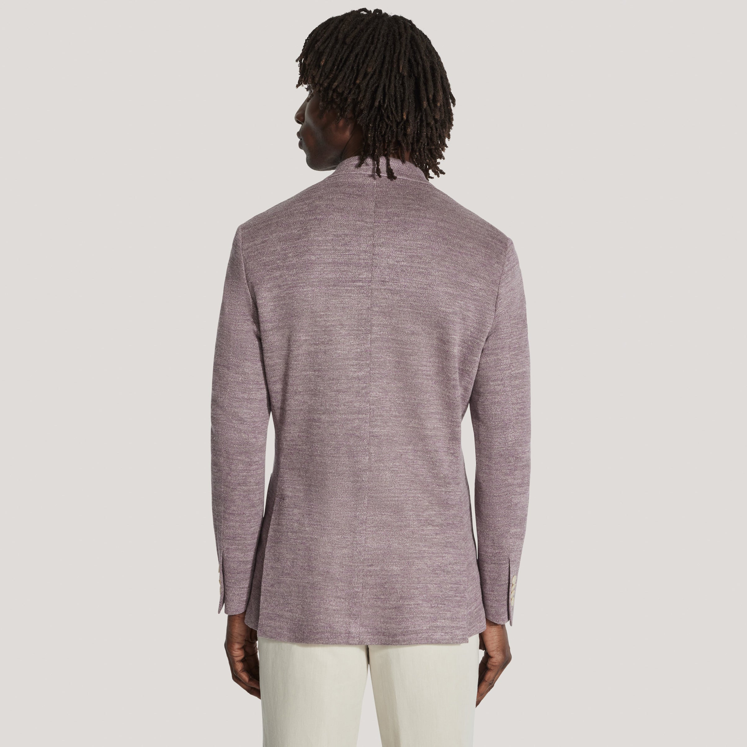 Mauve Melange Comfortwear Sport Jacket - Jack Victor - Image 4
