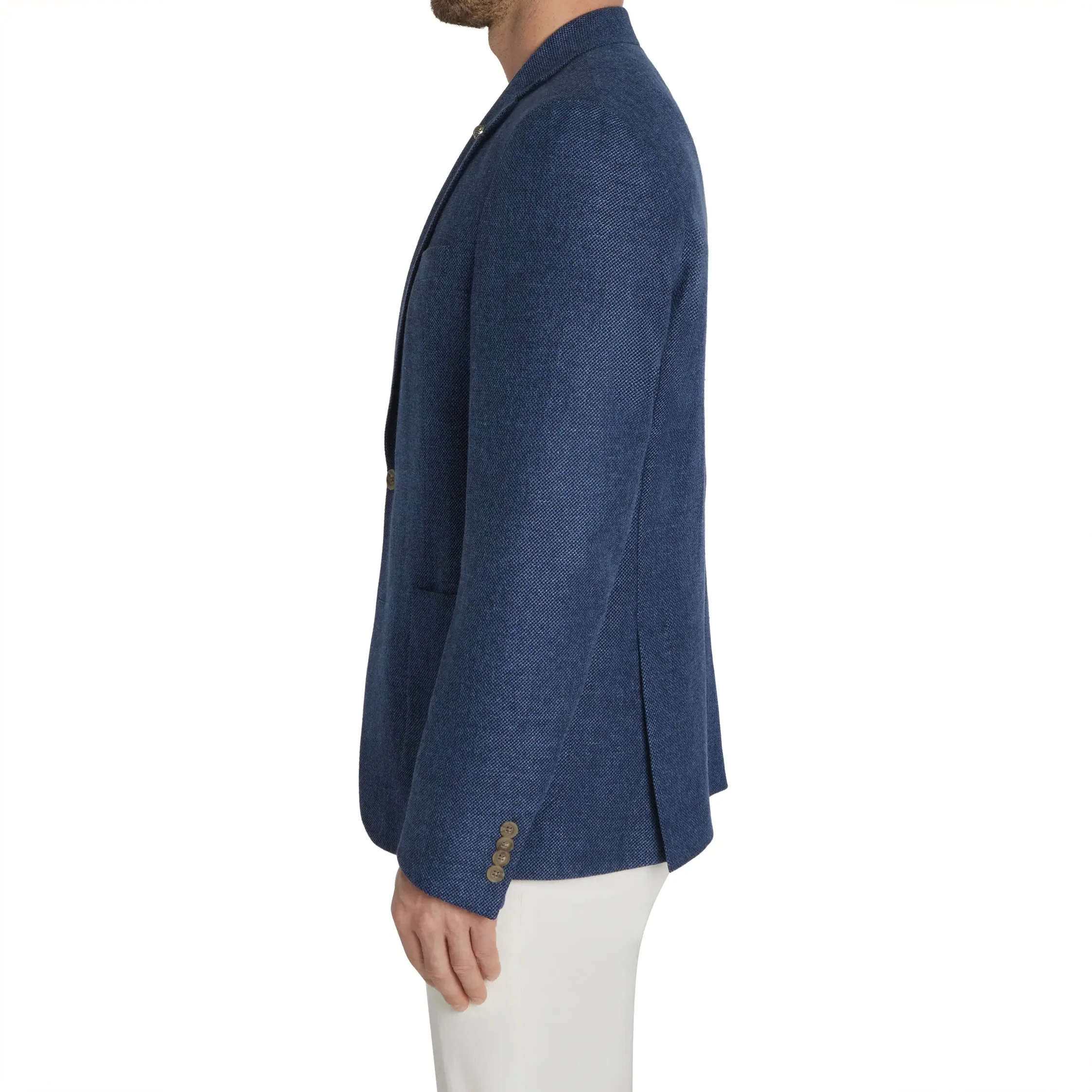 Royal Blue Hampton Contemporary Fit Wool-Linen-Cotton Sport Jacket - Jack Victor - Image 5