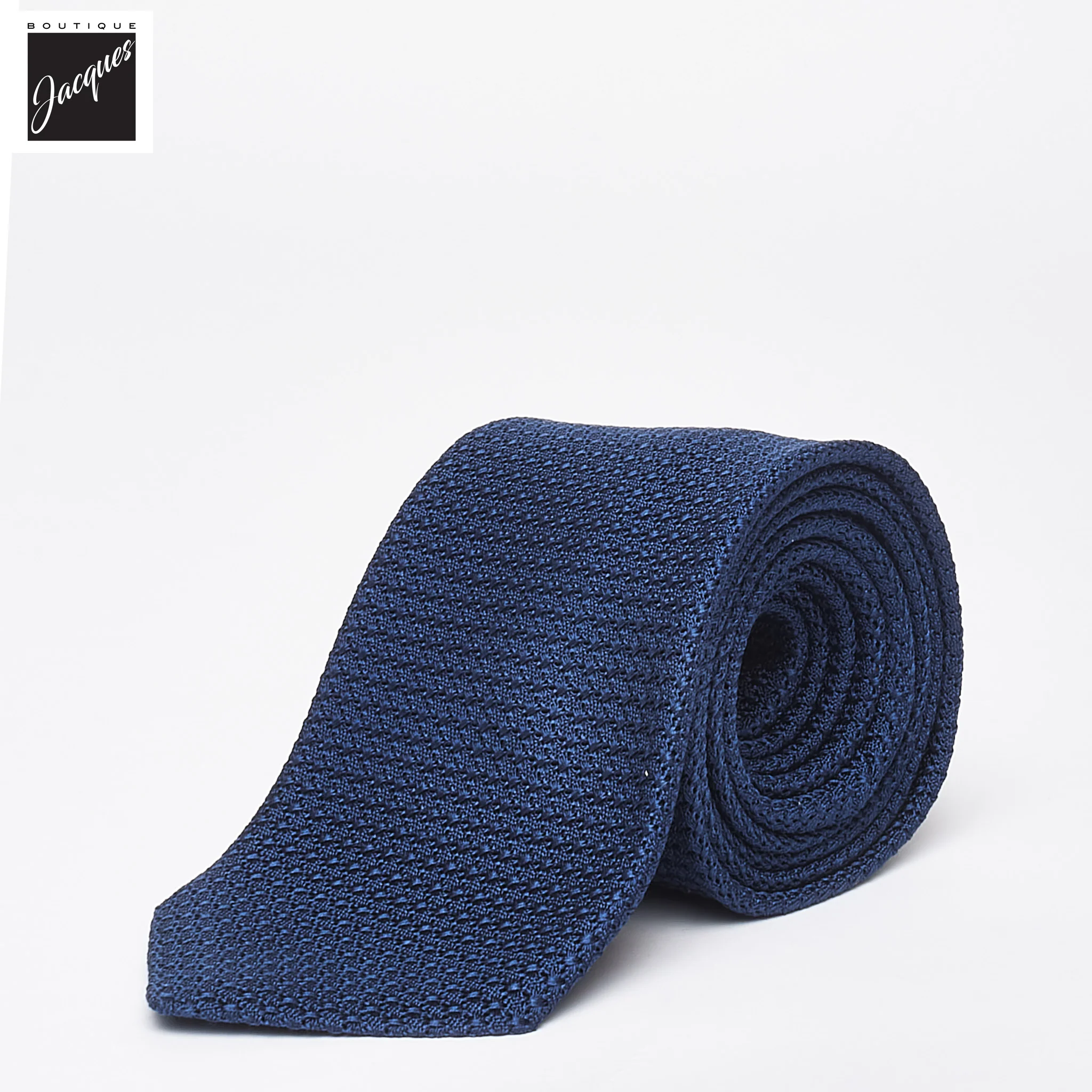 Mid Blue Silk Grenadine Tie - DION