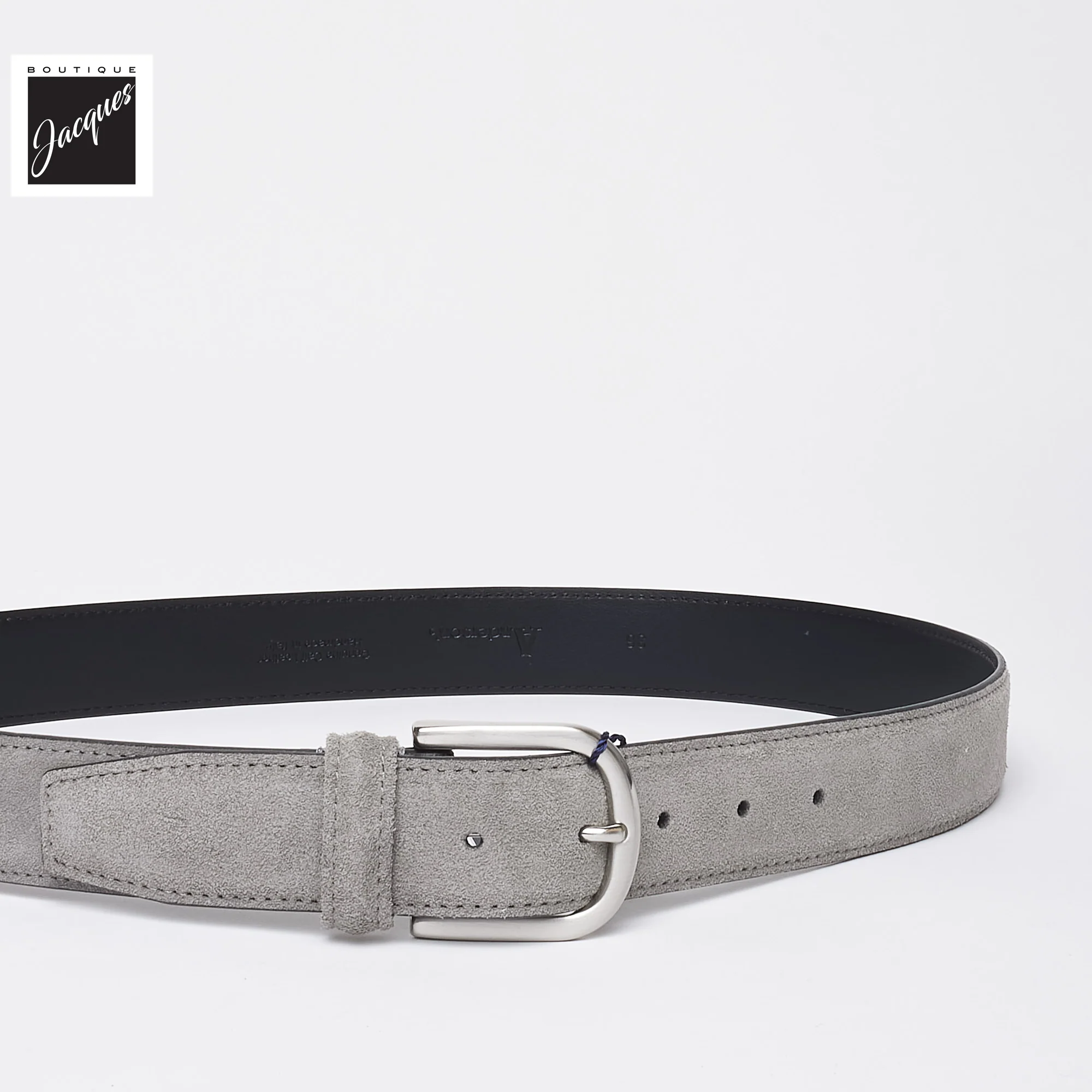 Mid Gray Suede Belt - Anderson's - Image 2