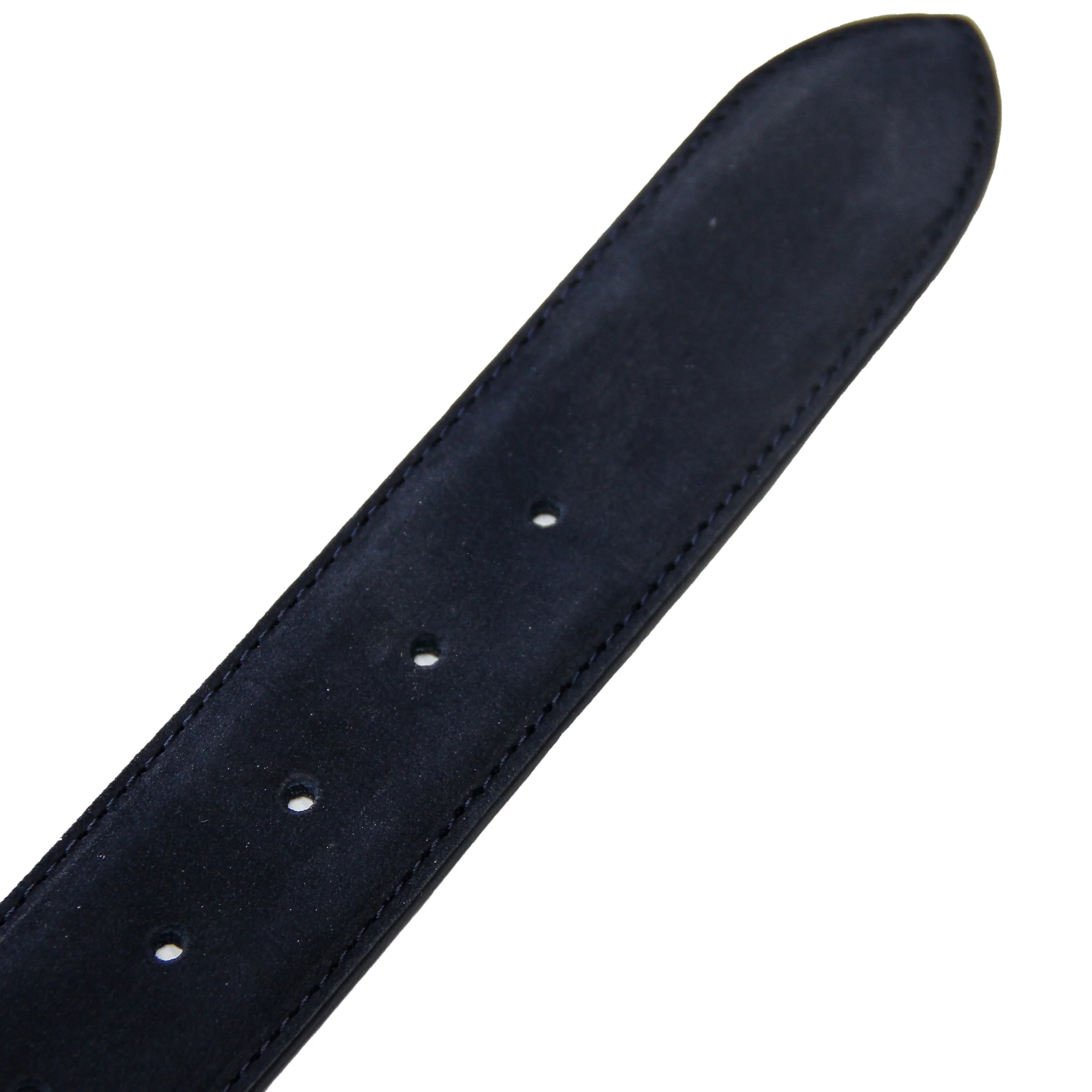 Midnight Blue Nubuck Soft Suede Leather Belt - Anderson's - Image 4