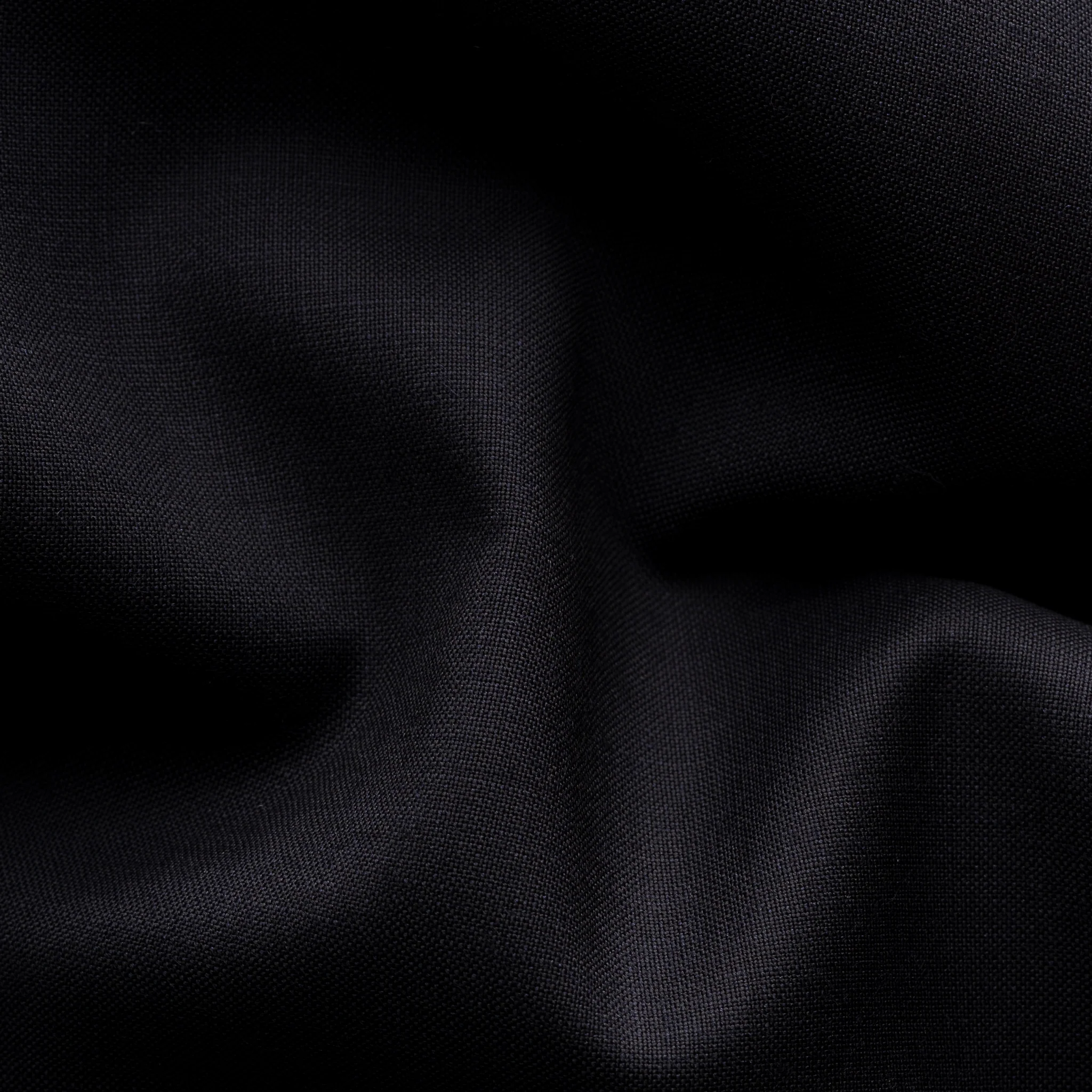 Midnight Blue Solid Merino Cashmere Slim Fit Shirt - ETON - Image 9