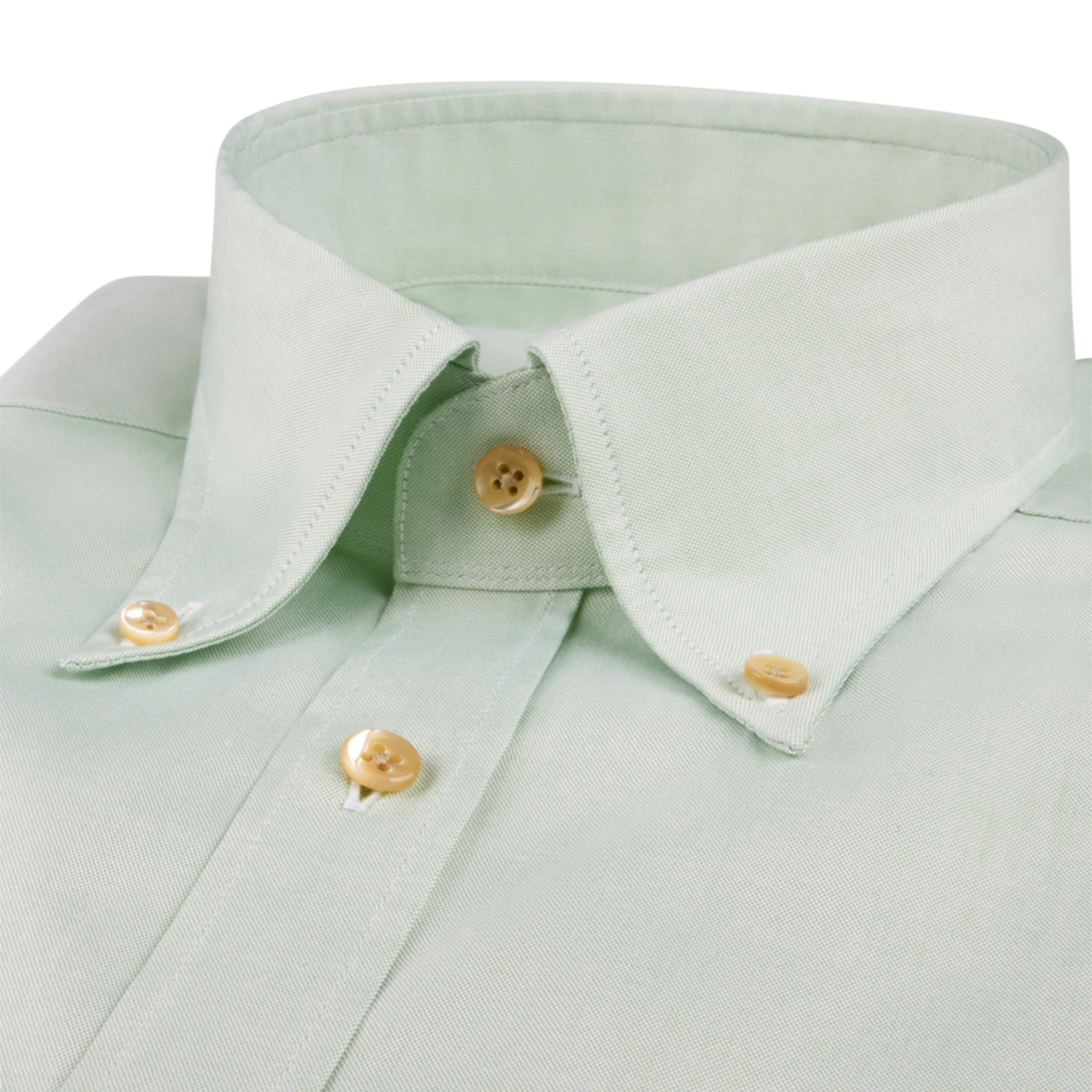 Mint Green Oxford Fitted Body Casual Shirt - Stenströms - Image 2