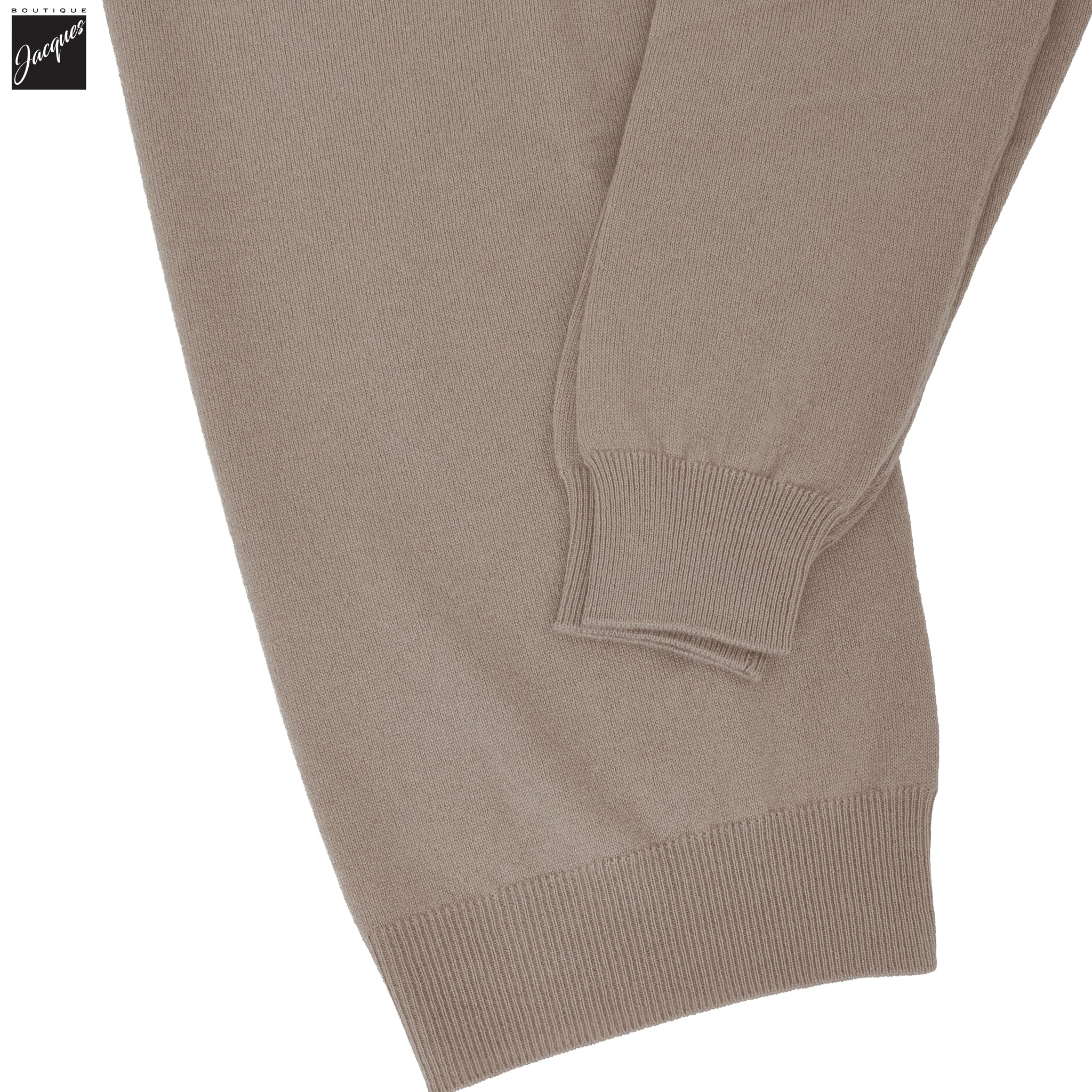 Hazelnut Cariaggi Cashmere Crewneck Sweater - FILIPPO DE LAURENTIIS - Image 3