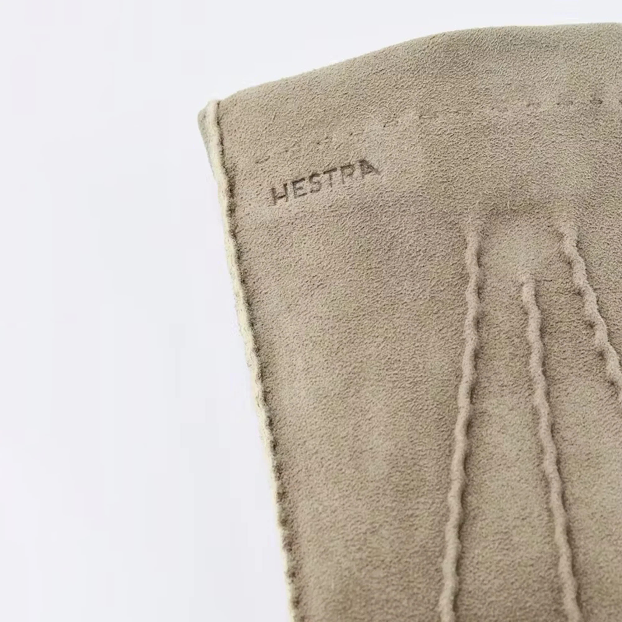 Natural Gray Damien Sueded Tanned Goat Leather Gloves - Hestra - Image 3