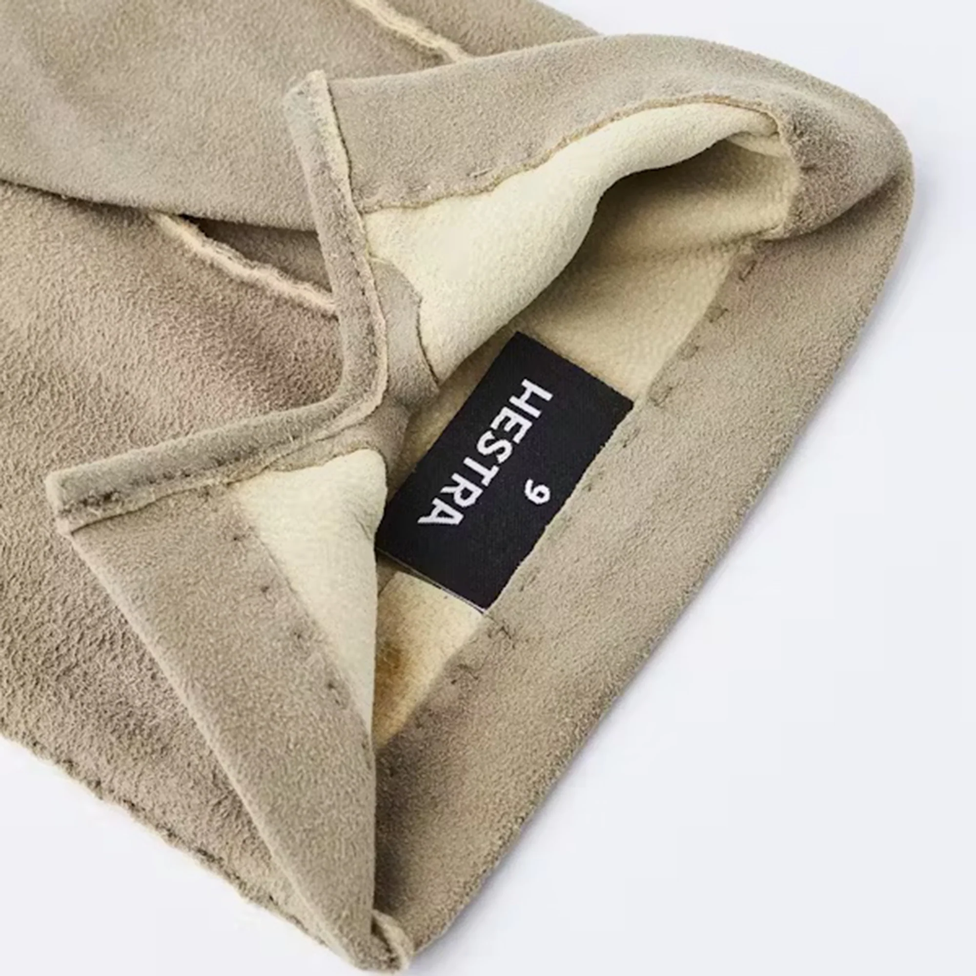 Natural Gray Damien Sueded Tanned Goat Leather Gloves - Hestra - Image 4