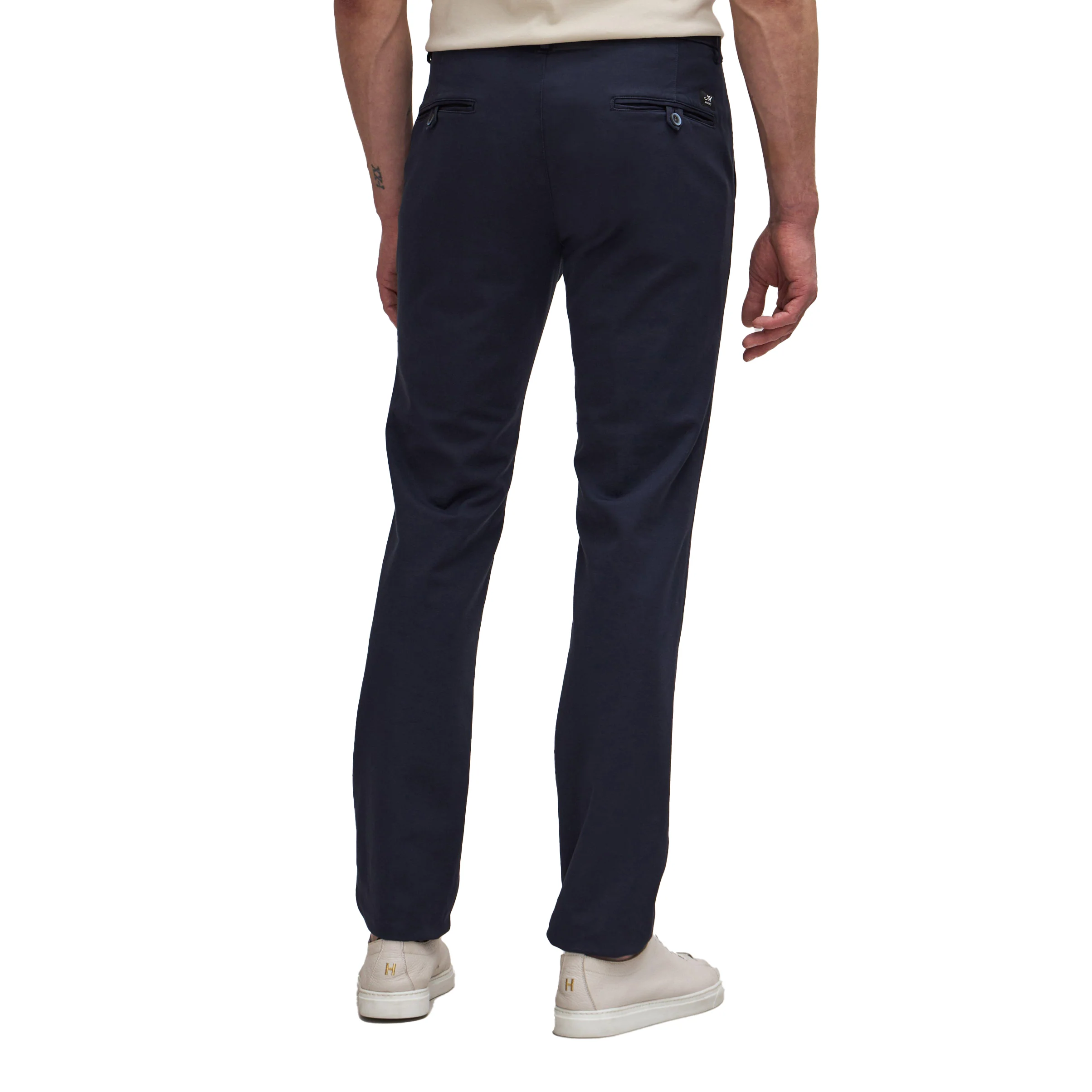 Navy Blue Chino Gaberdine Stretch - Mason's - Image 4