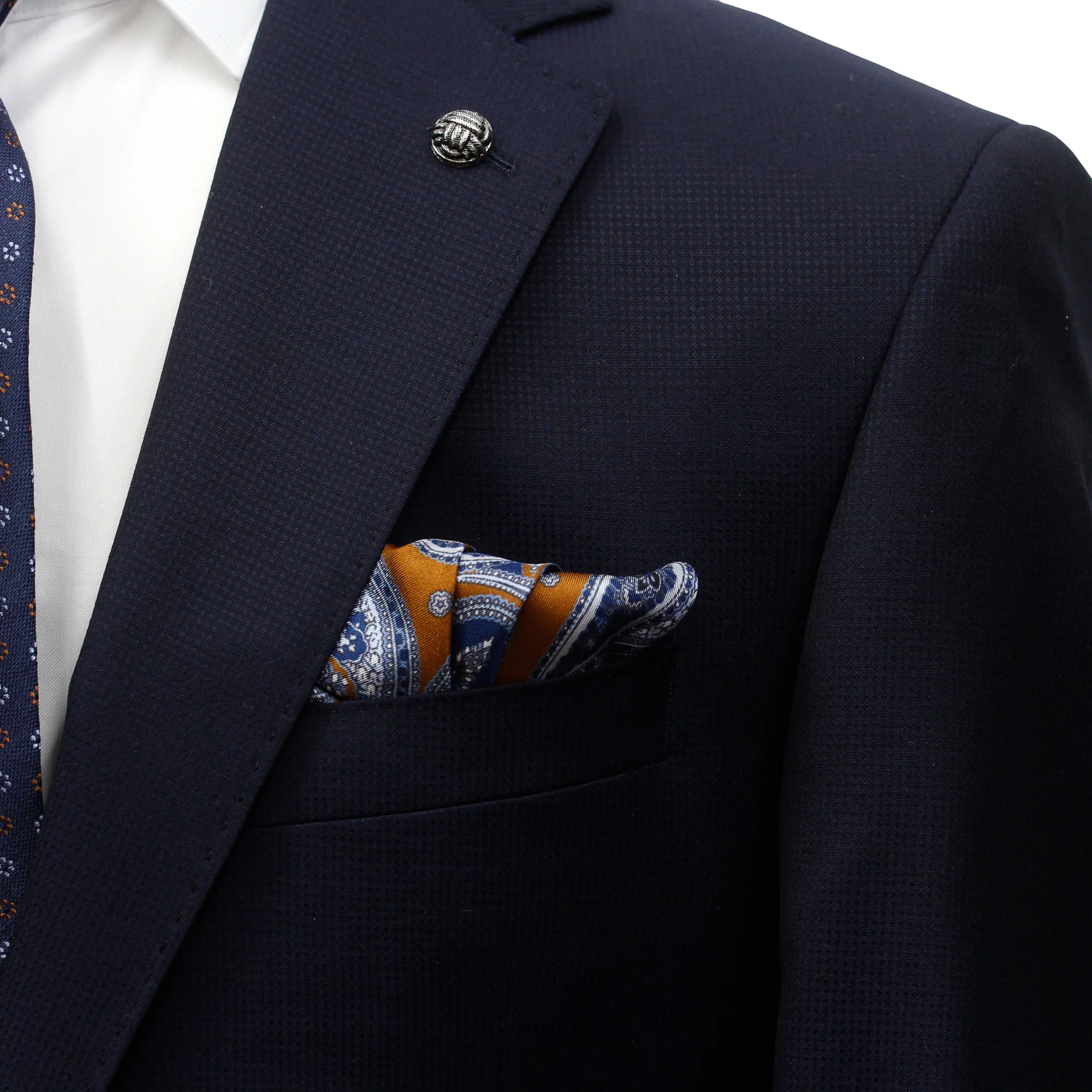Solid Navy Esprit Modern Fit Super 110s Wool Suit - Jack Victor - Image 2