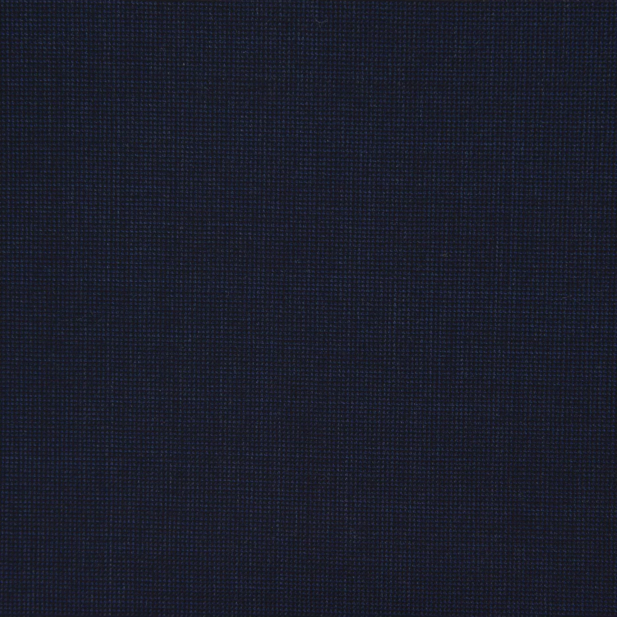 Navy Blue Nailhead Wool Mantua Slim Fit Suit Peak Lapel - Luigi Bianchi - Image 3