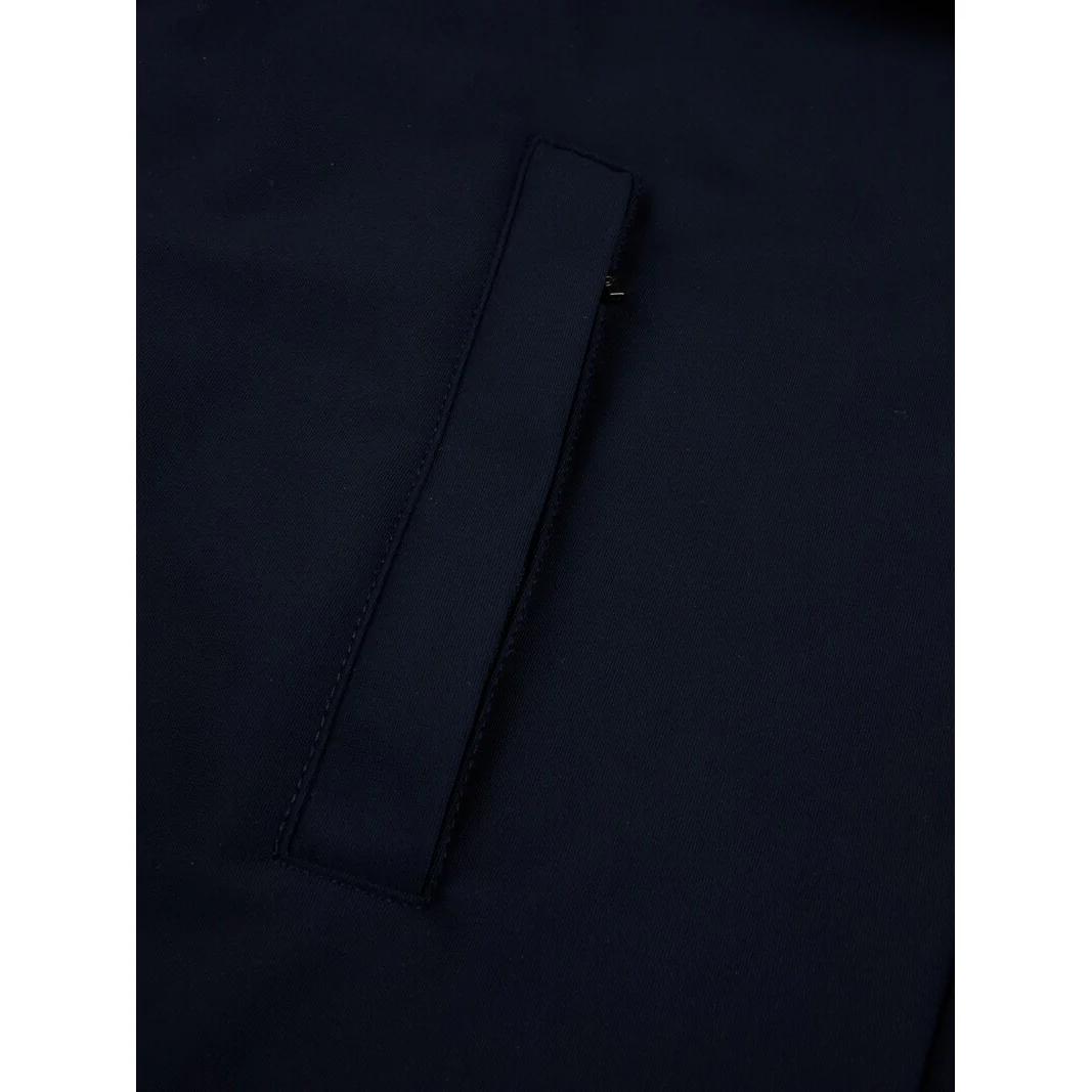 Navy Blue Technical Jersey Full-Zip Vest - Stenströms - Image 4