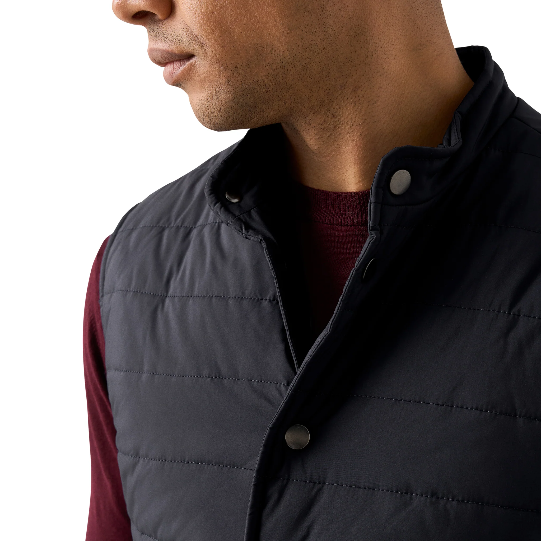 Navy Blue Technical Padded Vest - ETON - Image 4