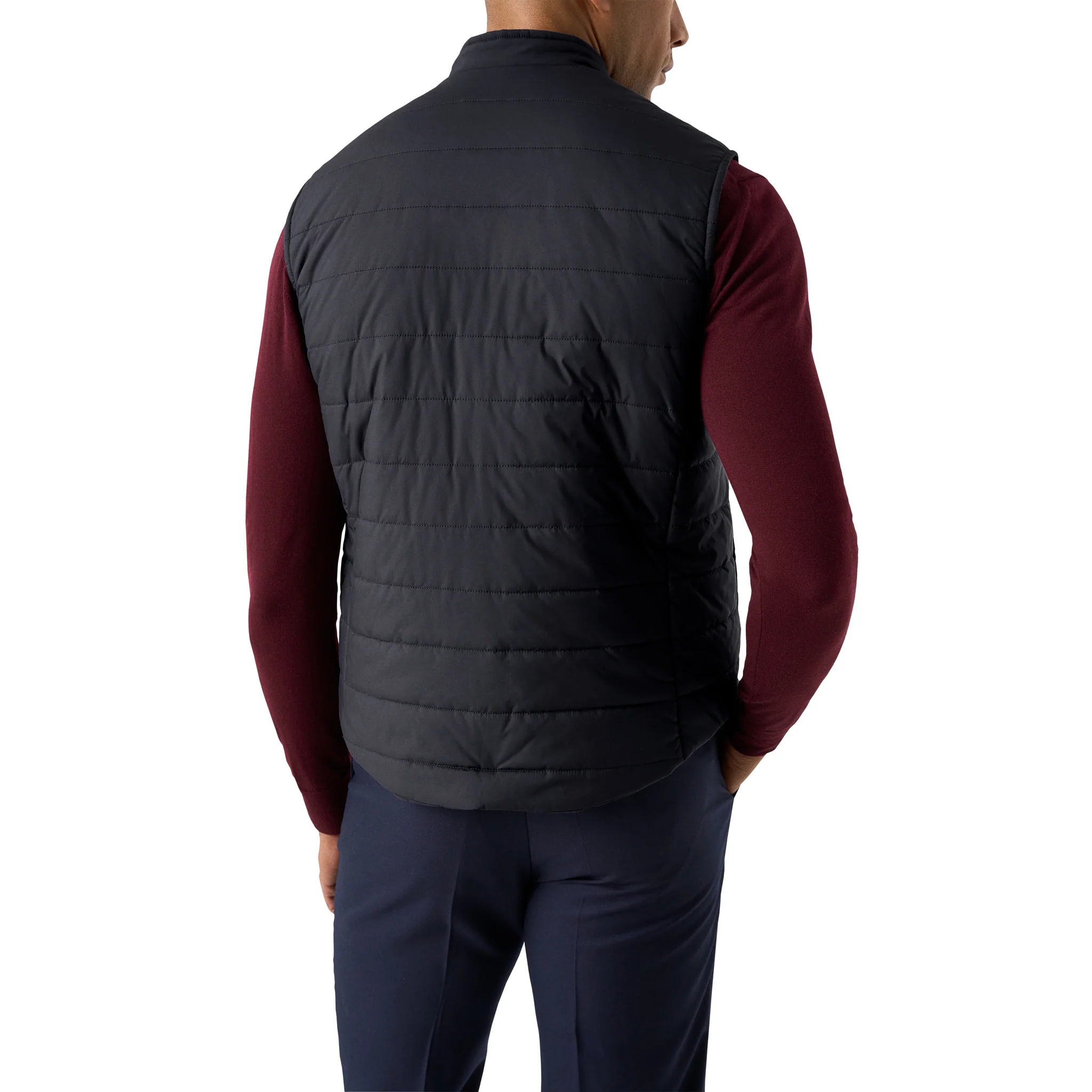 Navy Blue Technical Padded Vest - ETON - Image 5