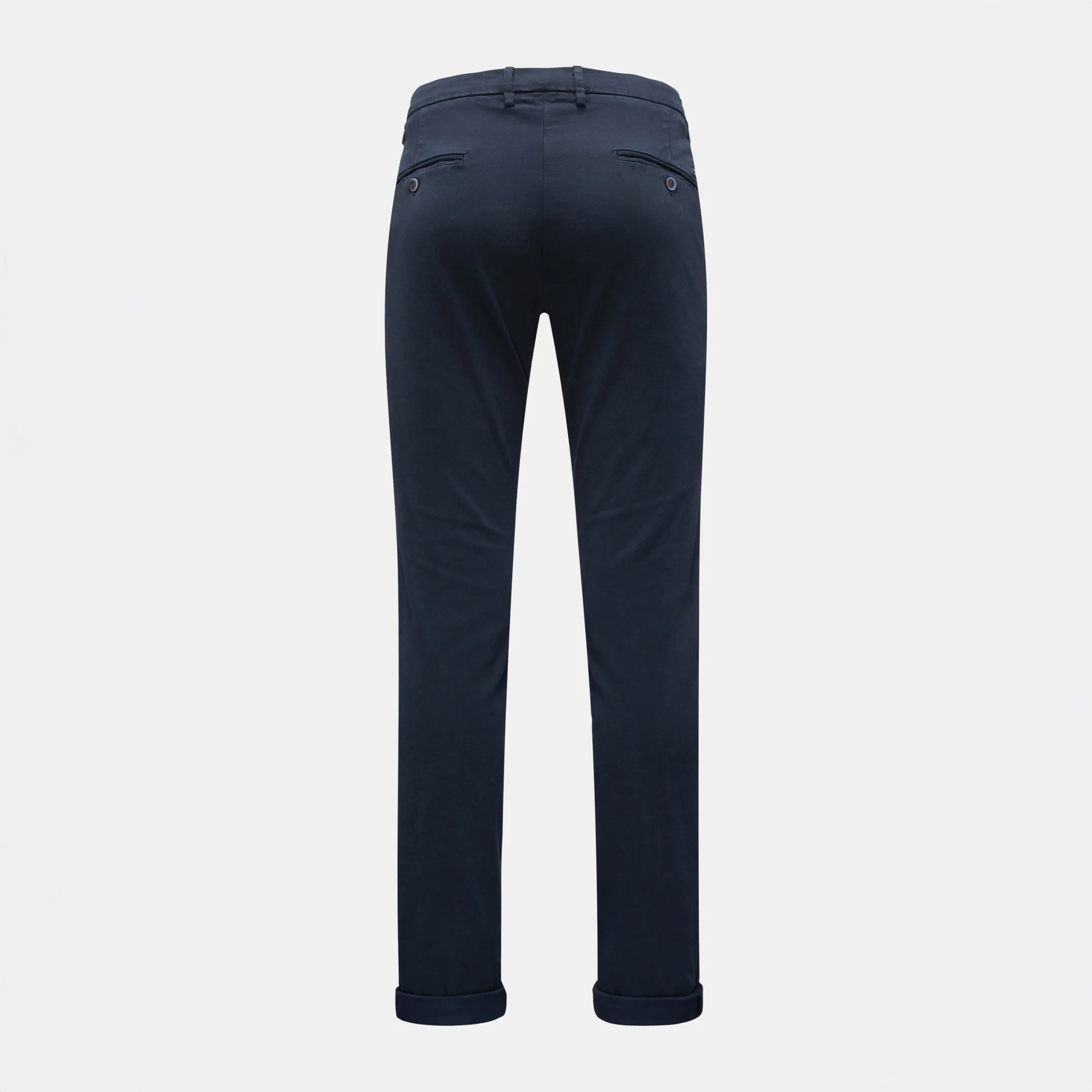 Navy Blue Twill Stretch Slim Fit Chino - Mason's - Image 12