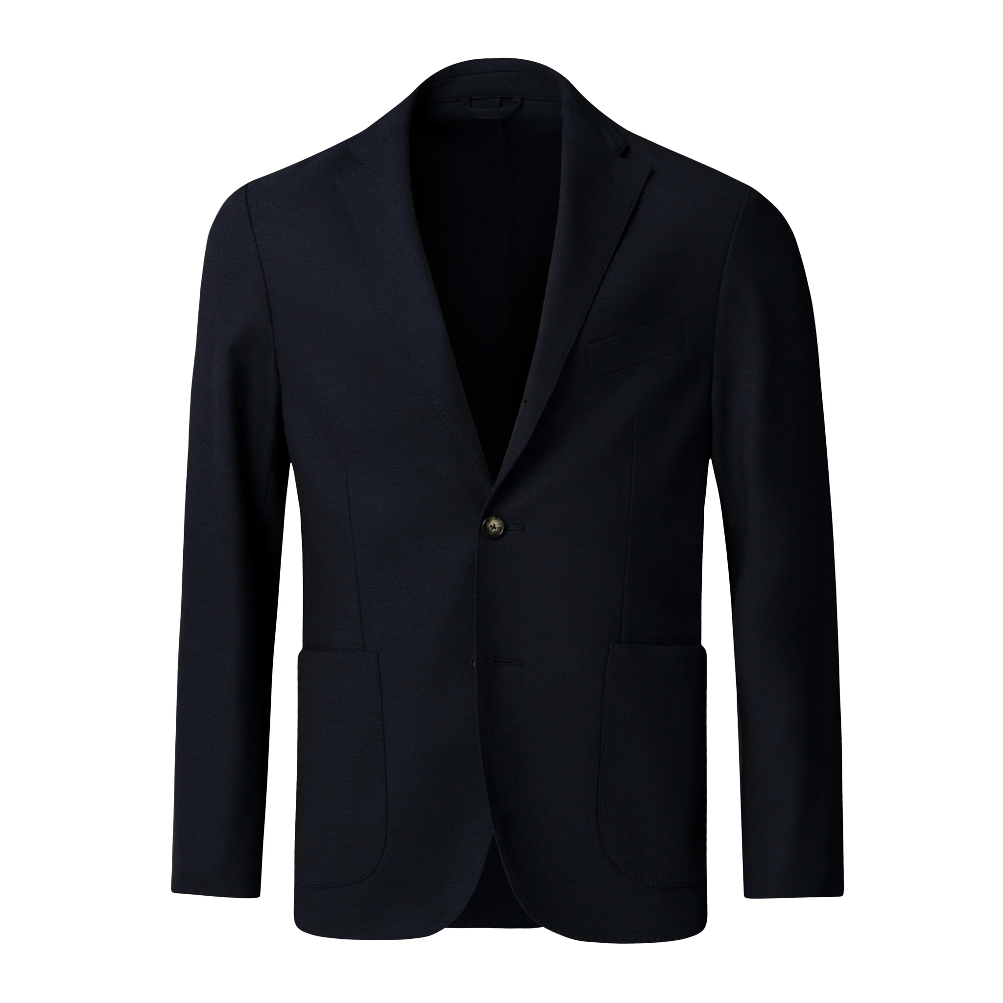 Navy Blue Wool (Lana) Tech Soft Jacket - ETON - Image 10