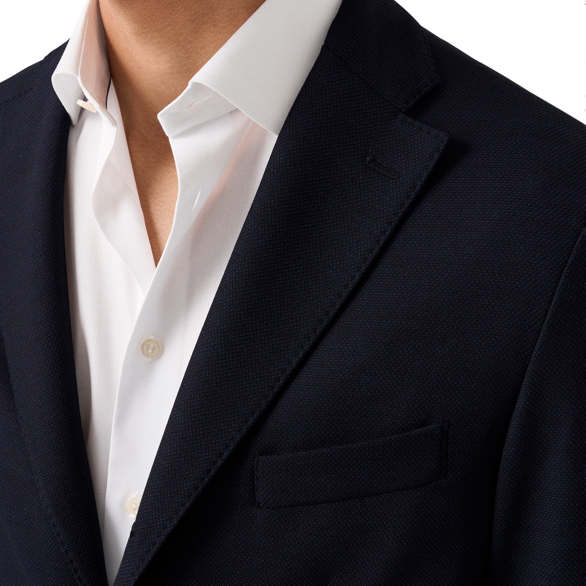 Navy Blue Wool (Lana) Tech Soft Jacket - ETON - Image 5