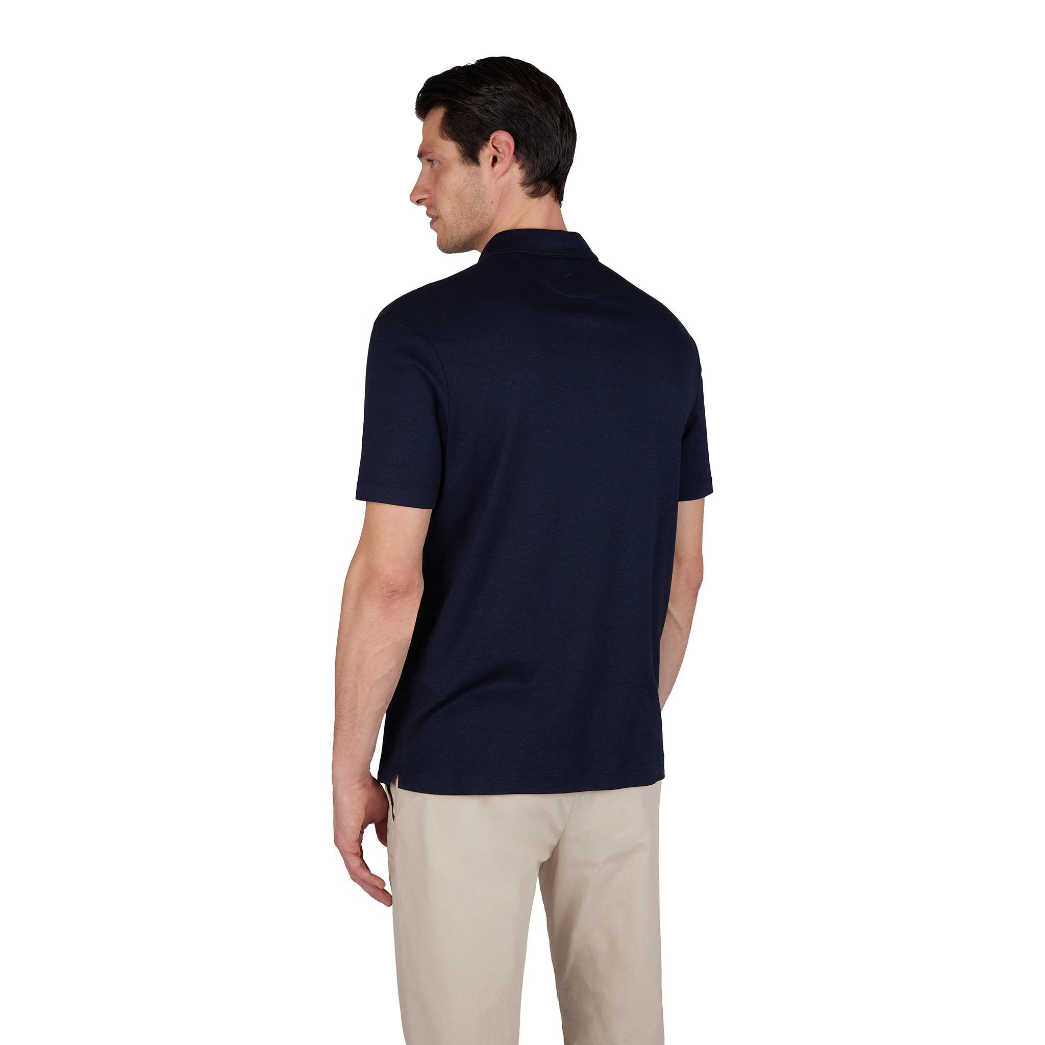 Navy Blue XSoft Cotton-Lyocell Interlock Polo Shirt - Paul & Shark - Image 2
