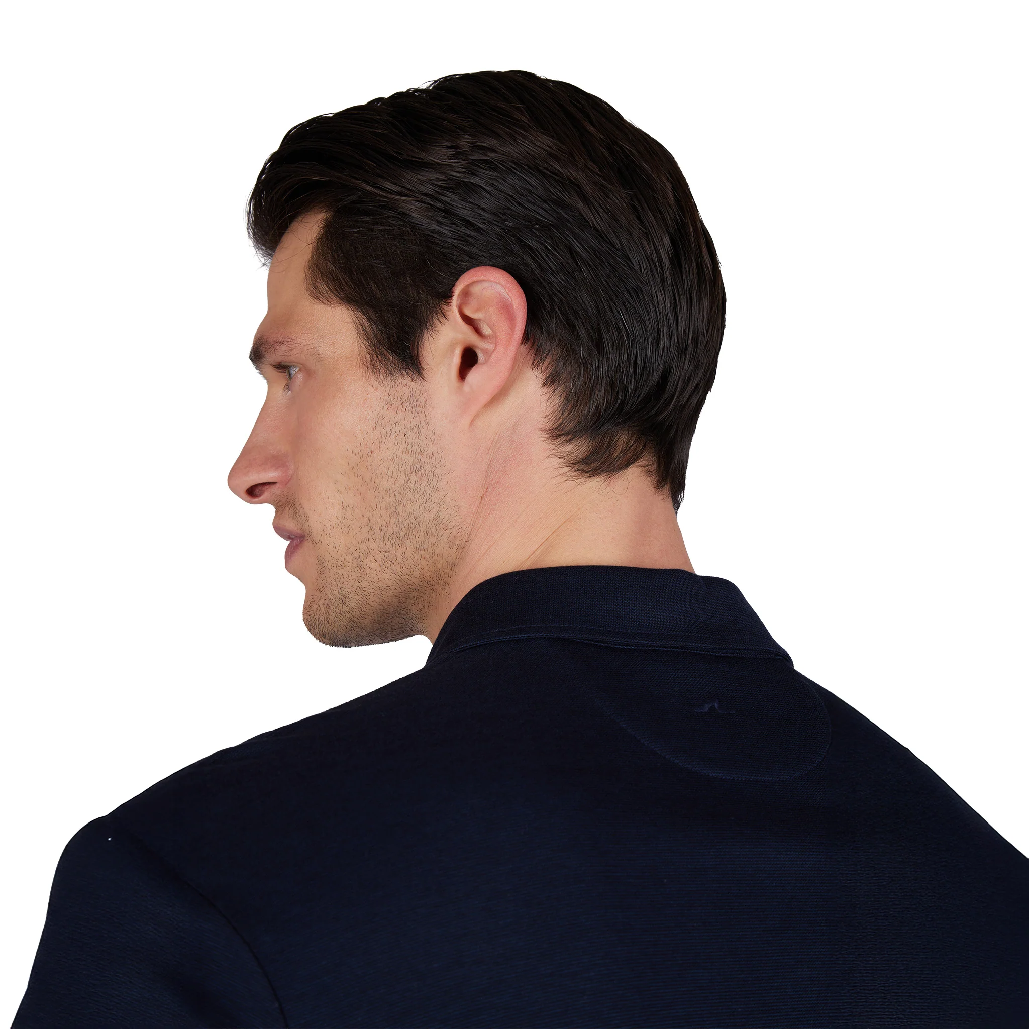 Navy Blue XSoft Cotton-Lyocell Interlock Polo Shirt - Paul & Shark - Image 3