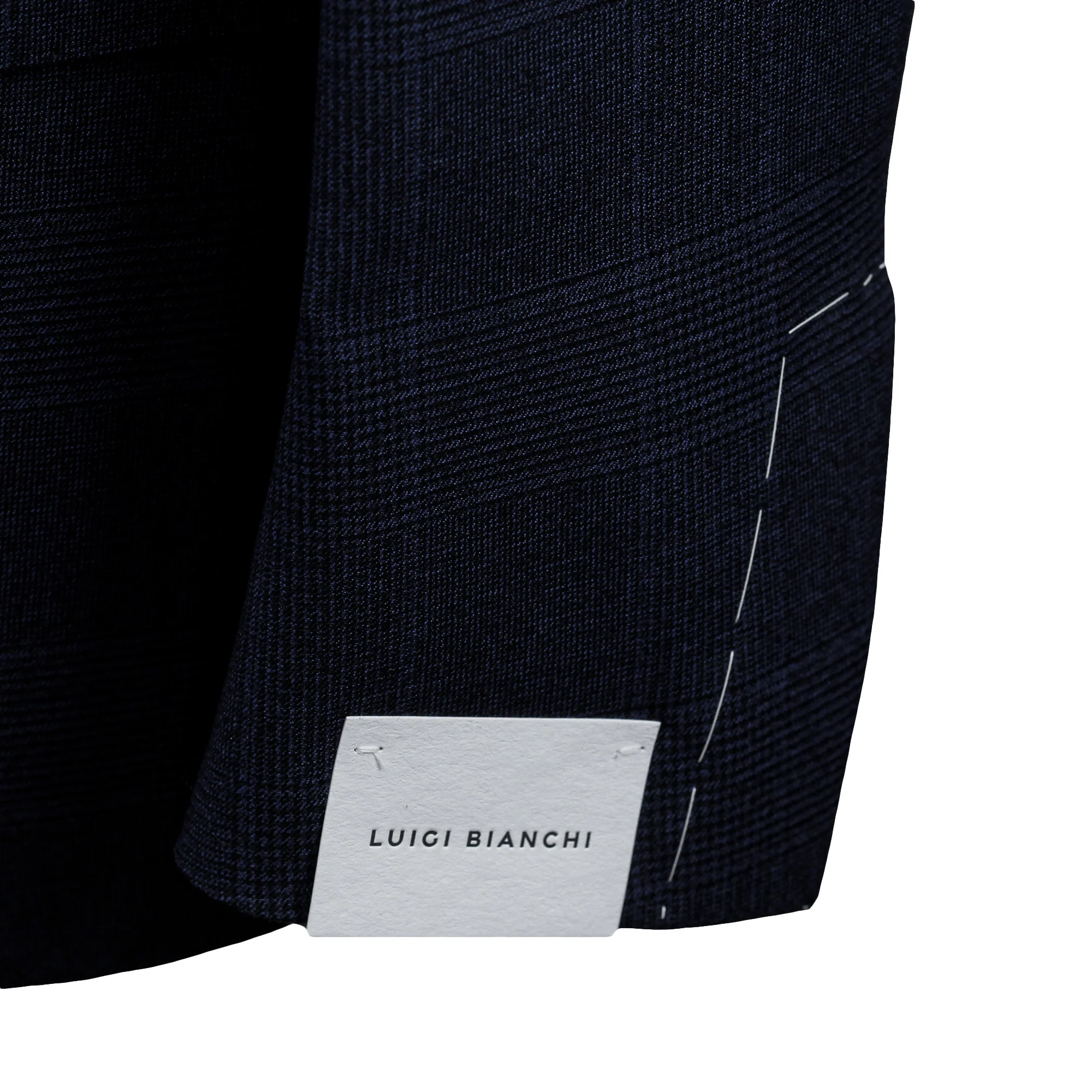 Navy Check Drago Wool Dream Fit Suit - Luigi Bianchi - Image 8