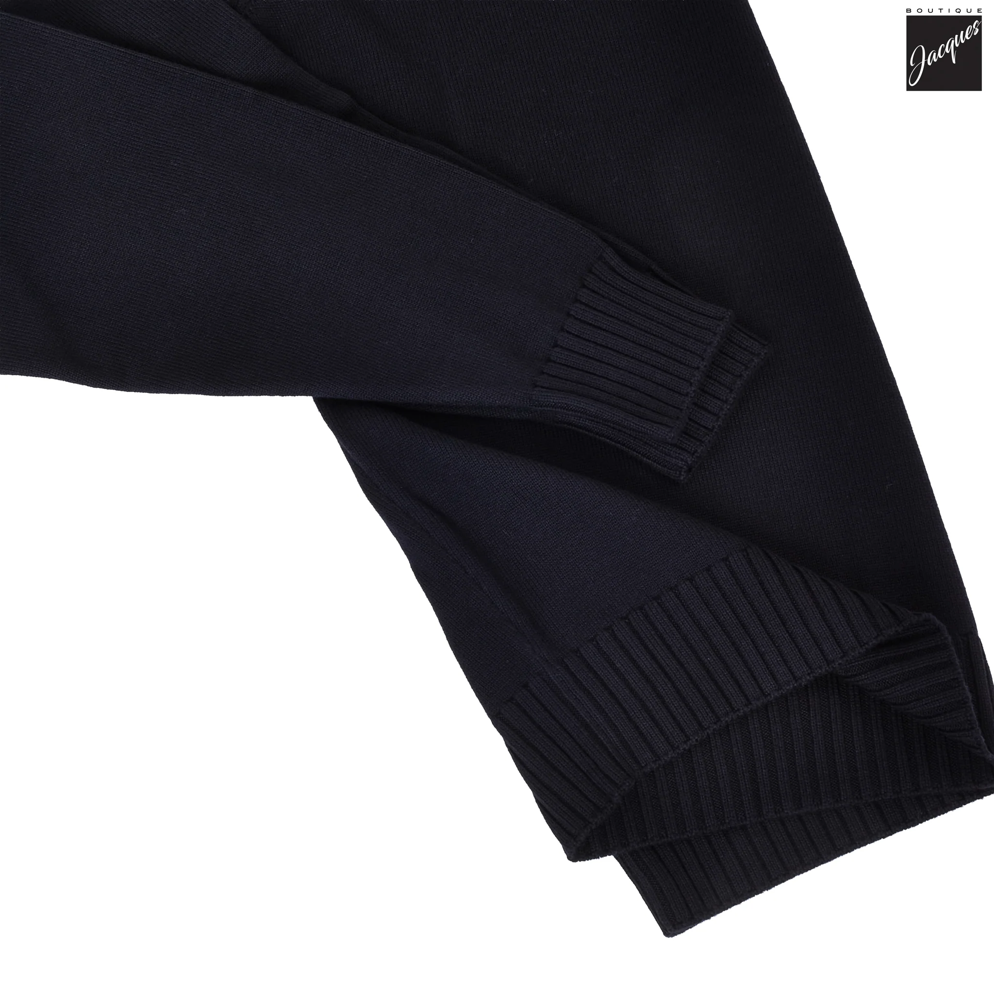 Navy Extrafine Wool Crewneck Sweater - FILIPPO DE LAURENTIIS - Image 4