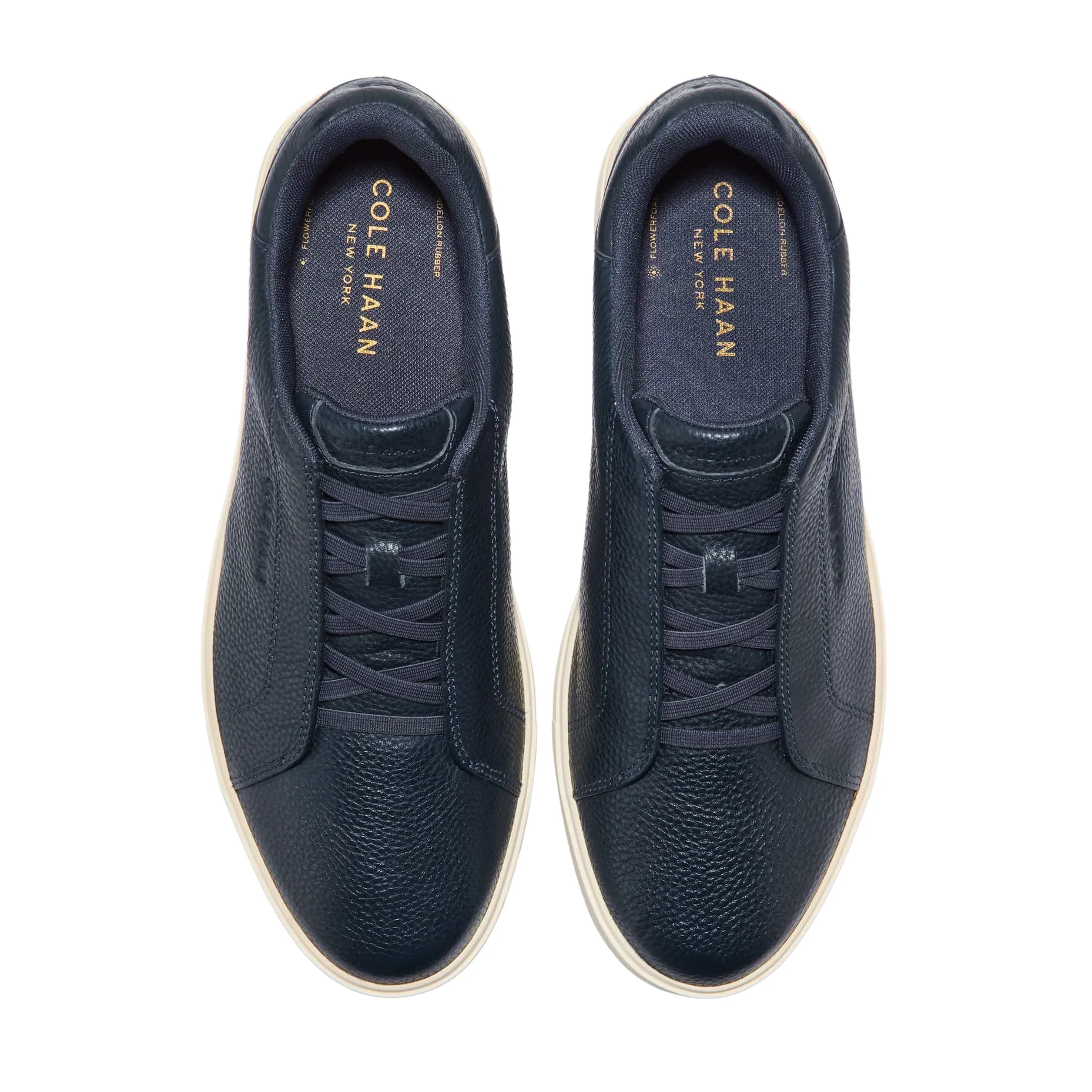 Navy / Ivory Tumbled Leather GrandPrø Luxe Slip-On Sneakers - Cole Haan - Image 5