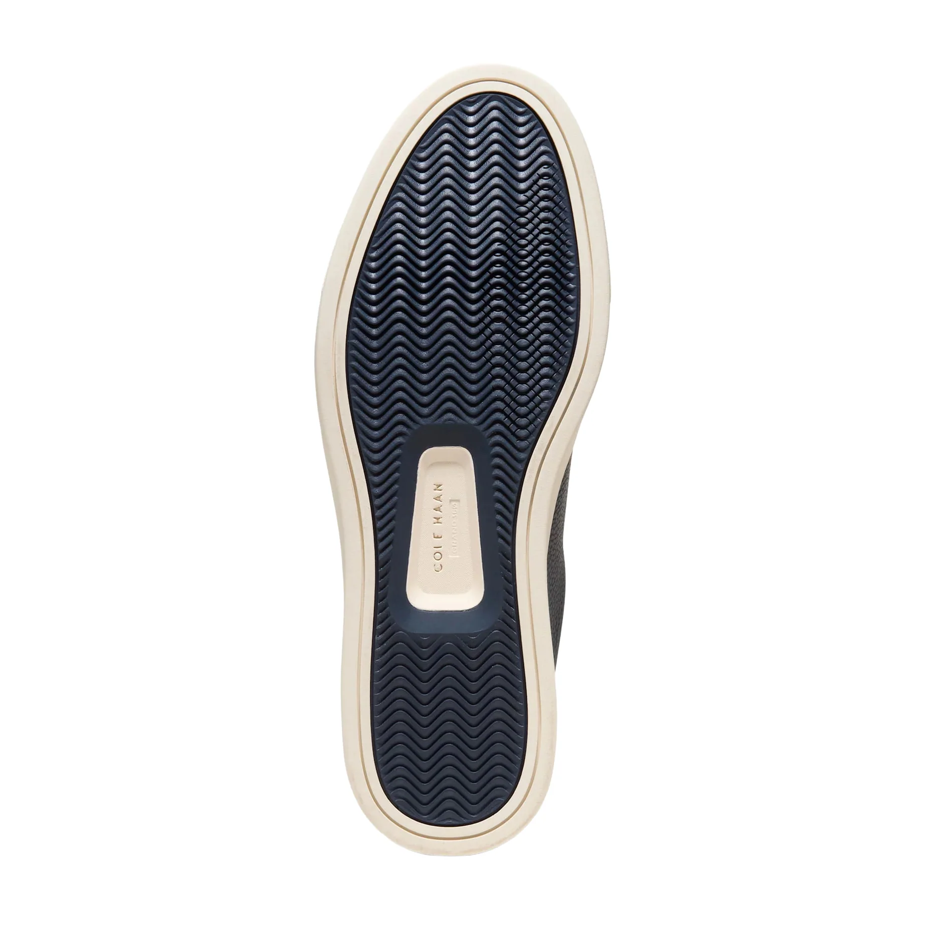 Navy / Ivory Tumbled Leather GrandPrø Luxe Slip-On Sneakers - Cole Haan - Image 6