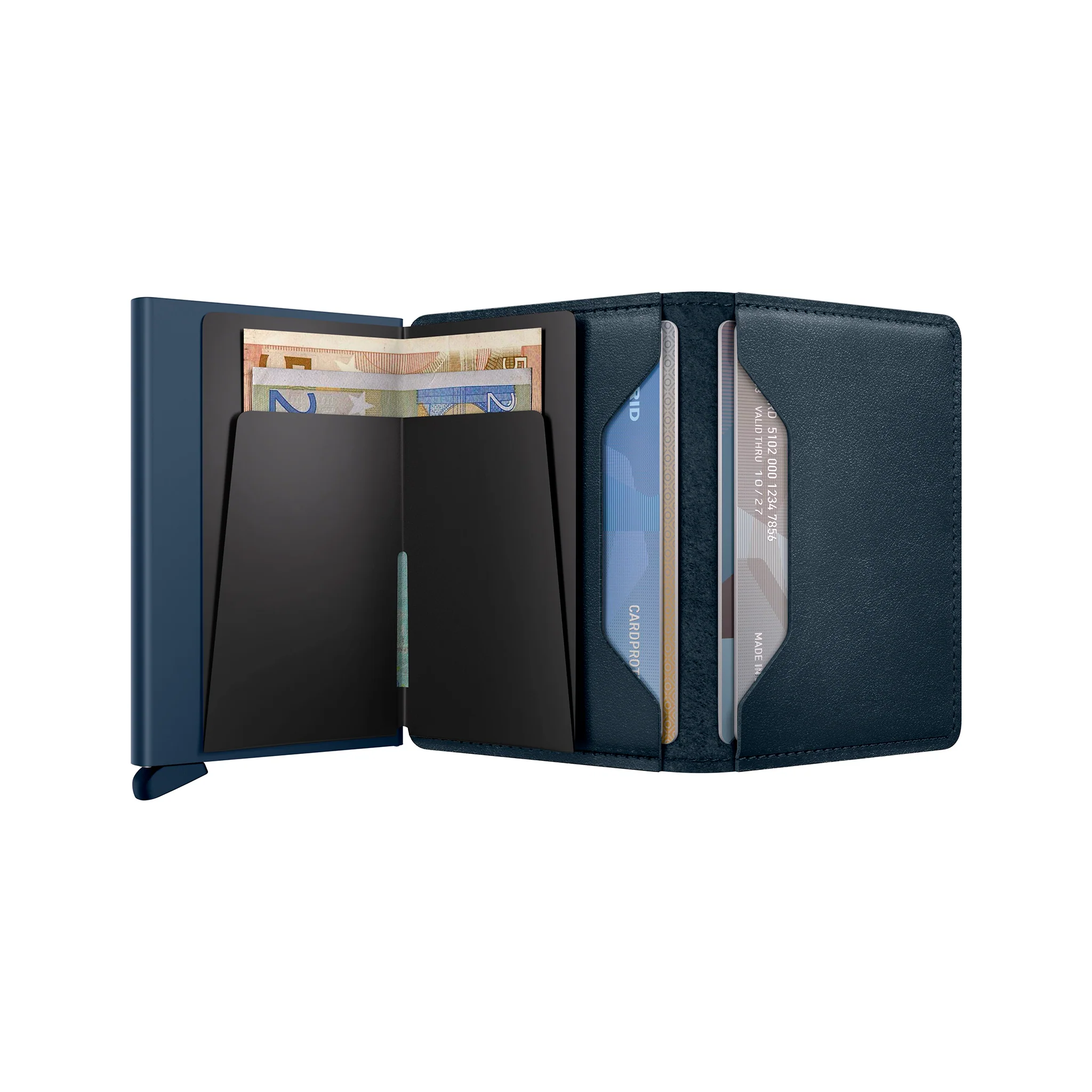 Original Navy-Navy Leather SlimWallet - Secrid - Image 4