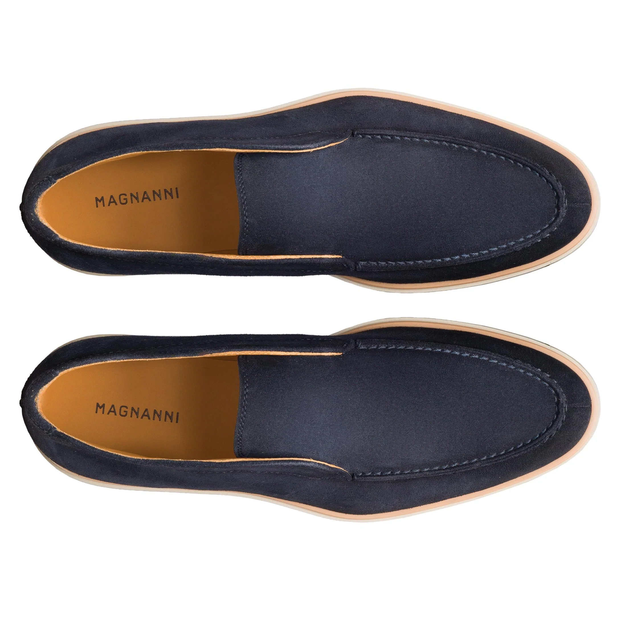 Navy Suede Loda Slip-On Desert Ankle Boot - Magnanni - Image 3