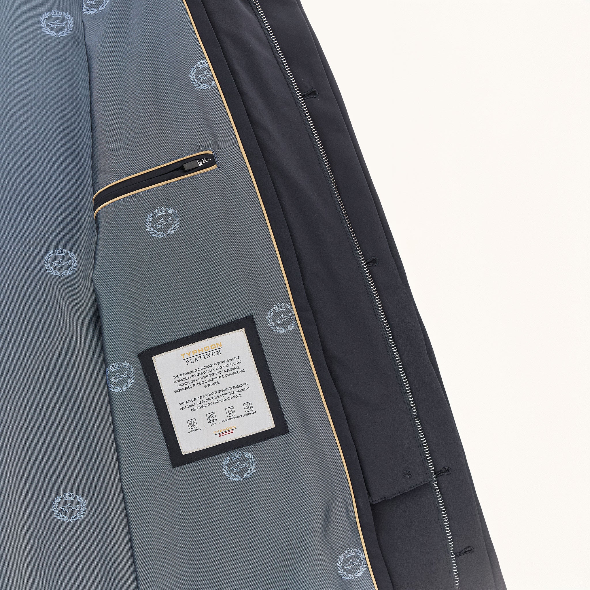 Navy Typhoon® Platinum Waterproof Car Coat - Paul & Shark - Image 6