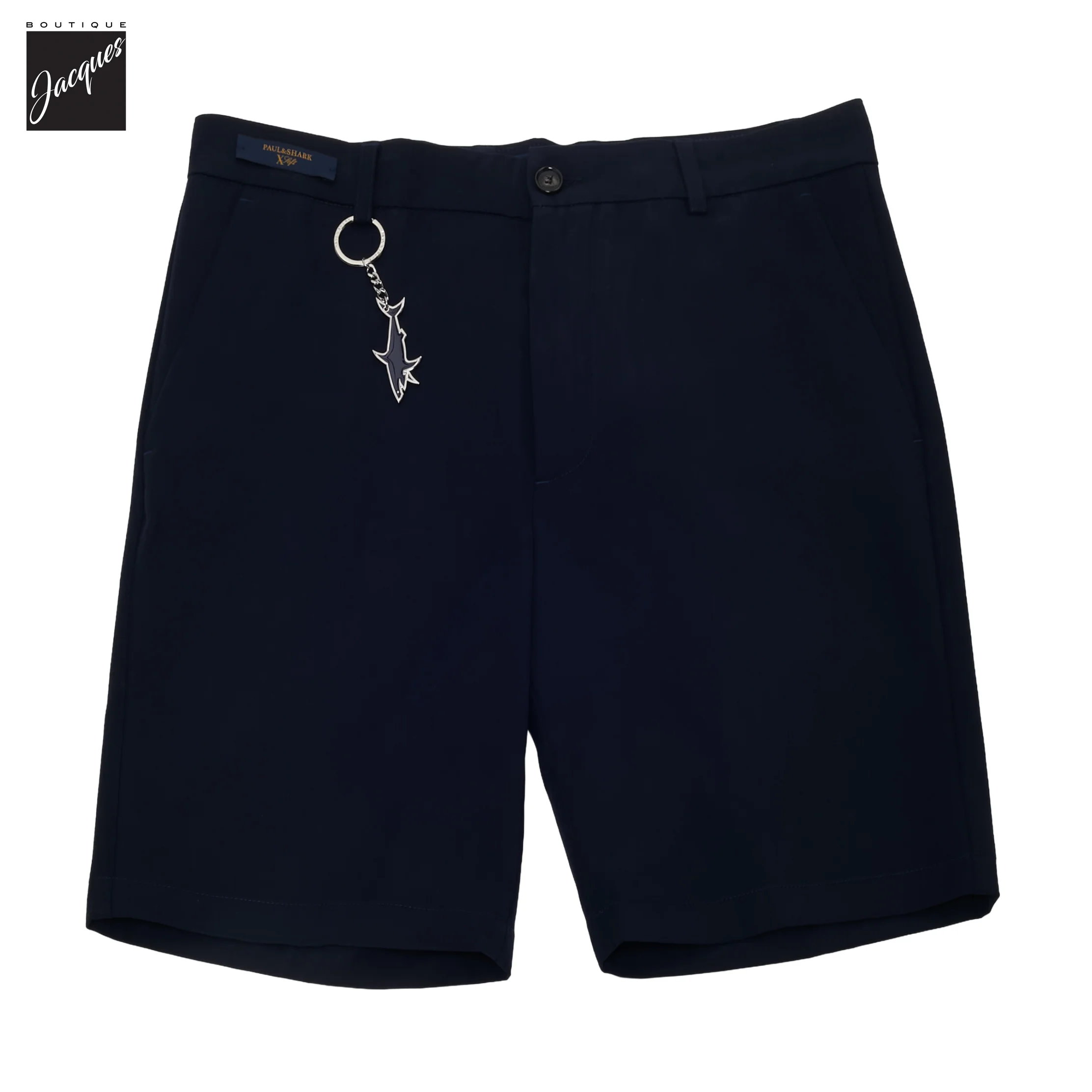 Navy Blue XSoft Modal-Cotton Stretch Bermuda Shorts - Paul & Shark - Image 3