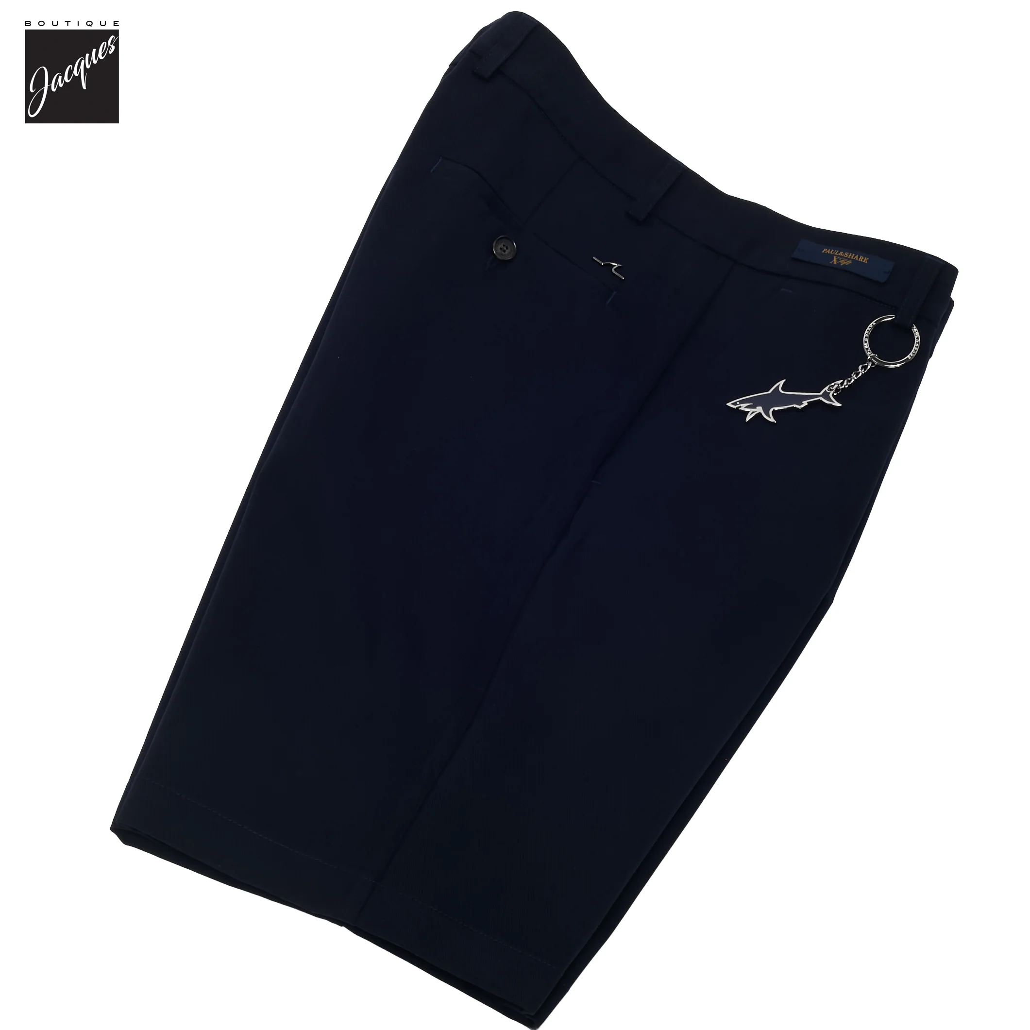 Navy Blue XSoft Modal-Cotton Stretch Bermuda Shorts - Paul & Shark - Image 5