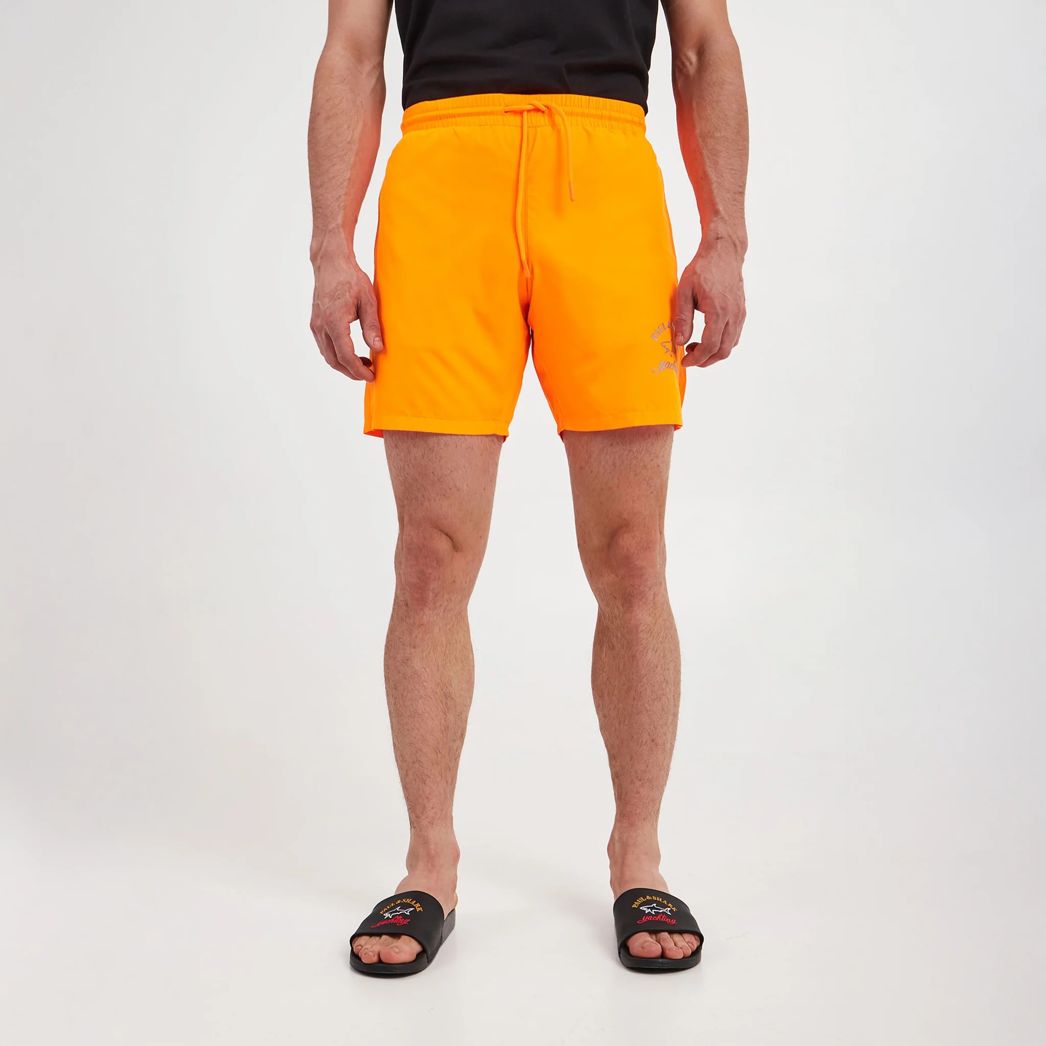 Orange Swim Shorts w/ Reflective Logo - PAUL & SHARK - Image 4