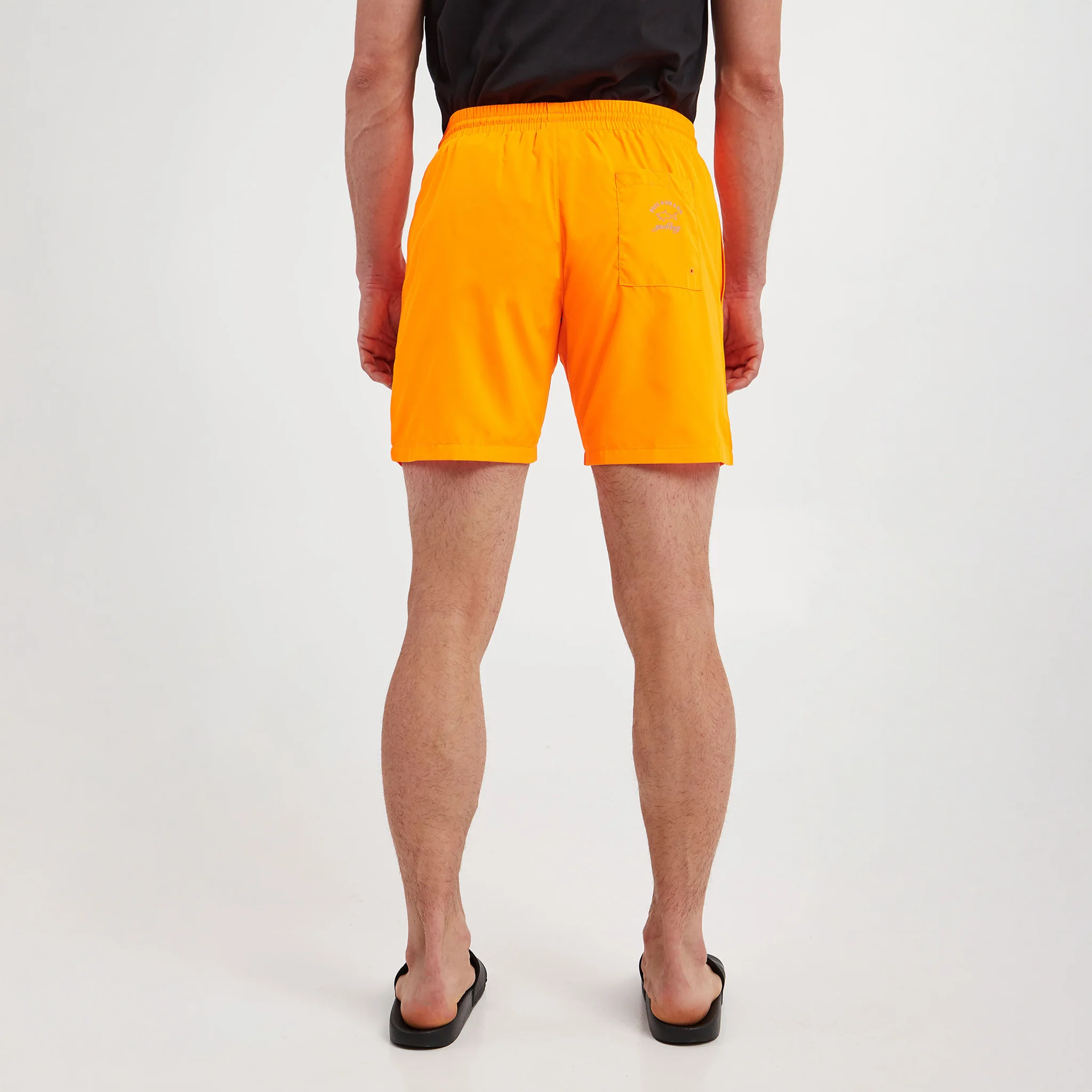 Orange Swim Shorts w/ Reflective Logo - PAUL & SHARK - Image 7