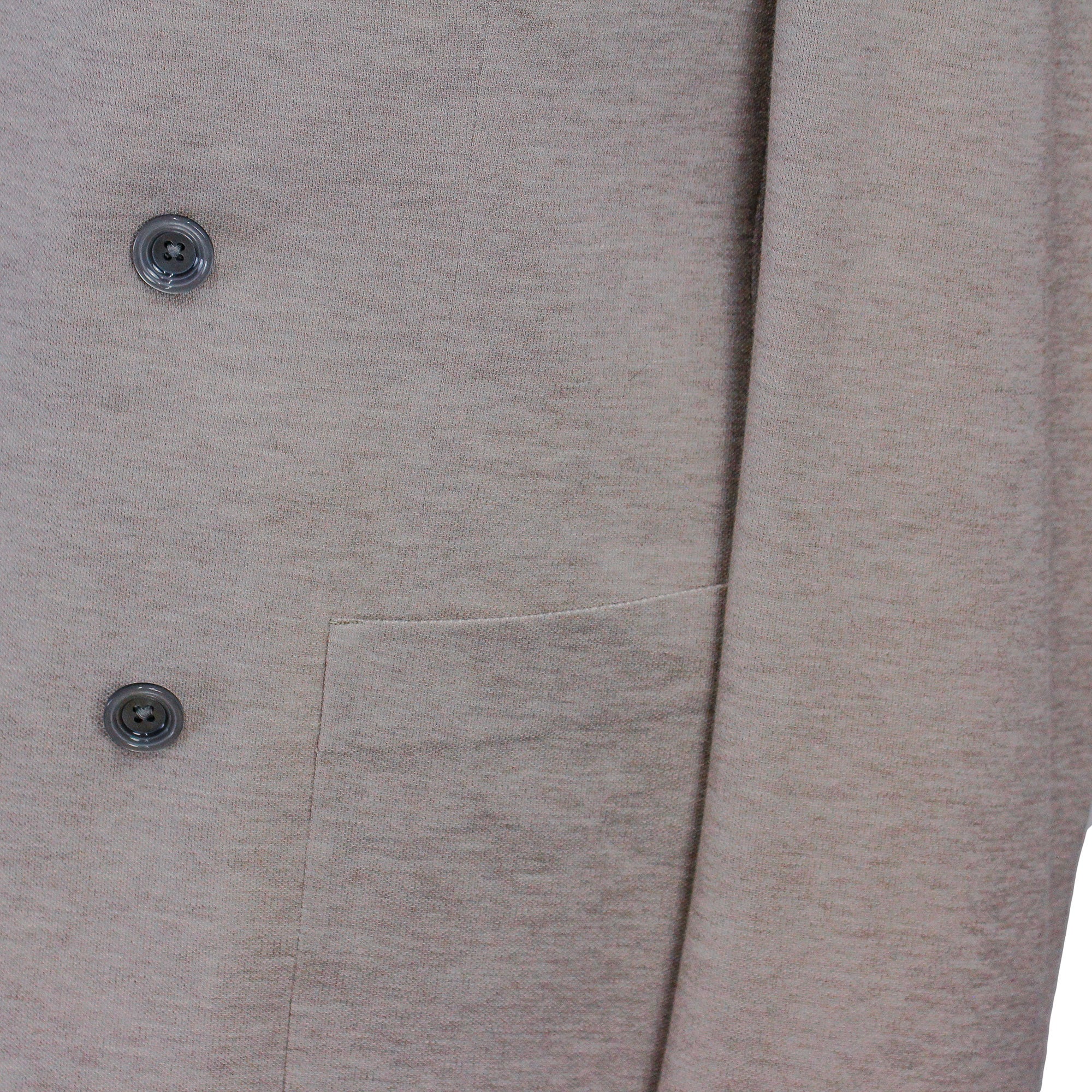 Oatmeal Double Breasted Hall Contemporary Fit Cotton Knit Sport Jacket - Jack Victor - Image 6