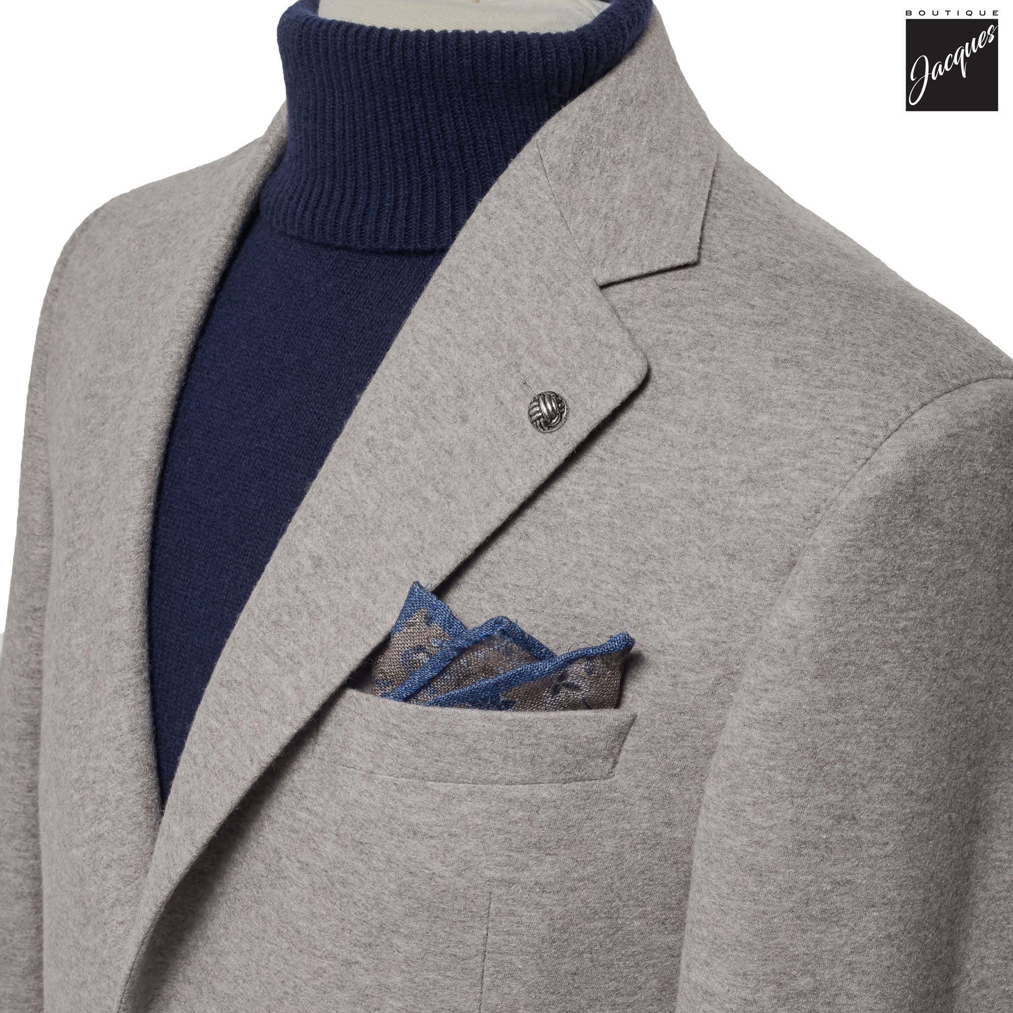 Taupe Loro Piana Cashmere Darwin Contemporary Fit Sport Jacket - Jack Victor - Image 7