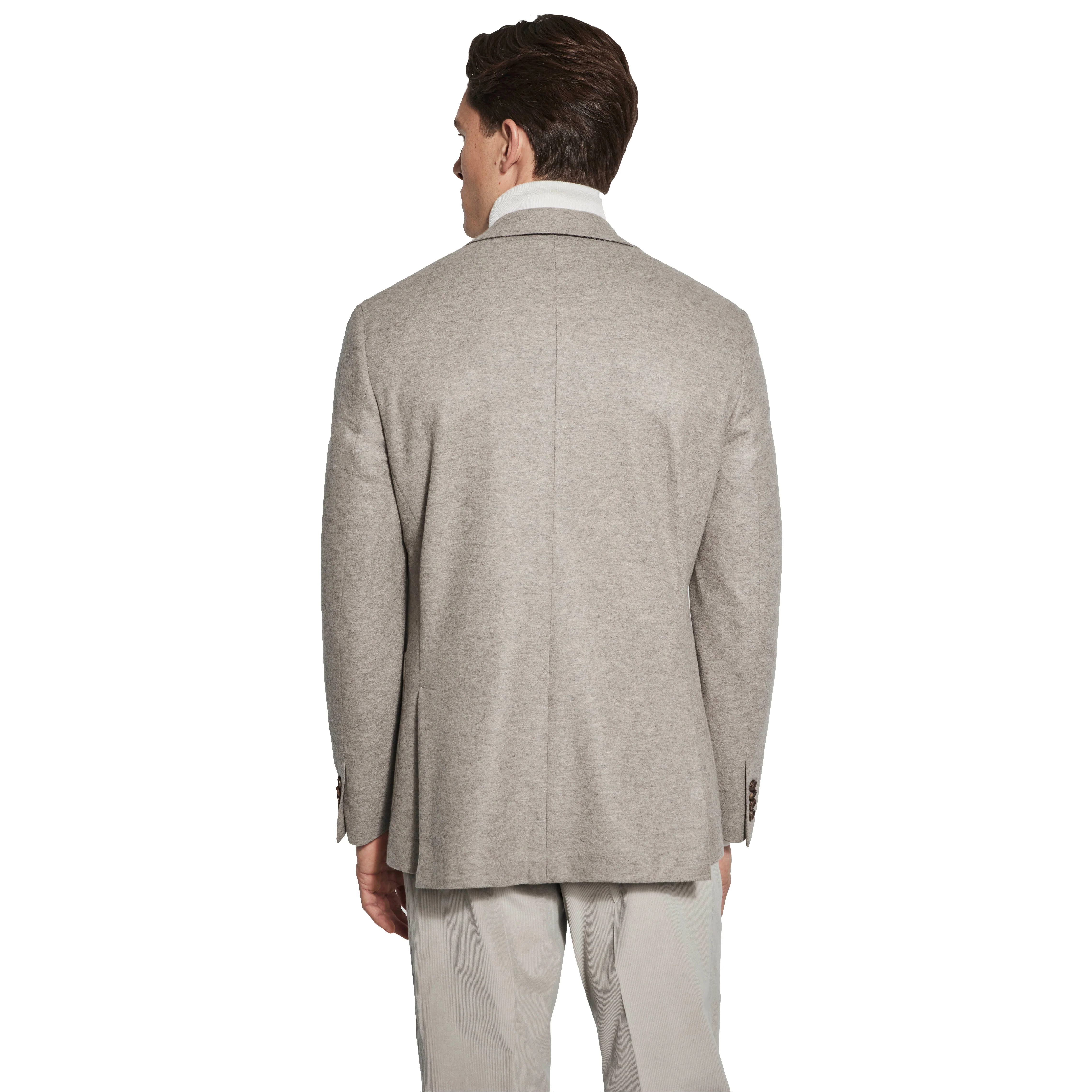 Taupe Loro Piana Cashmere Darwin Contemporary Fit Sport Jacket - Jack Victor - Image 9
