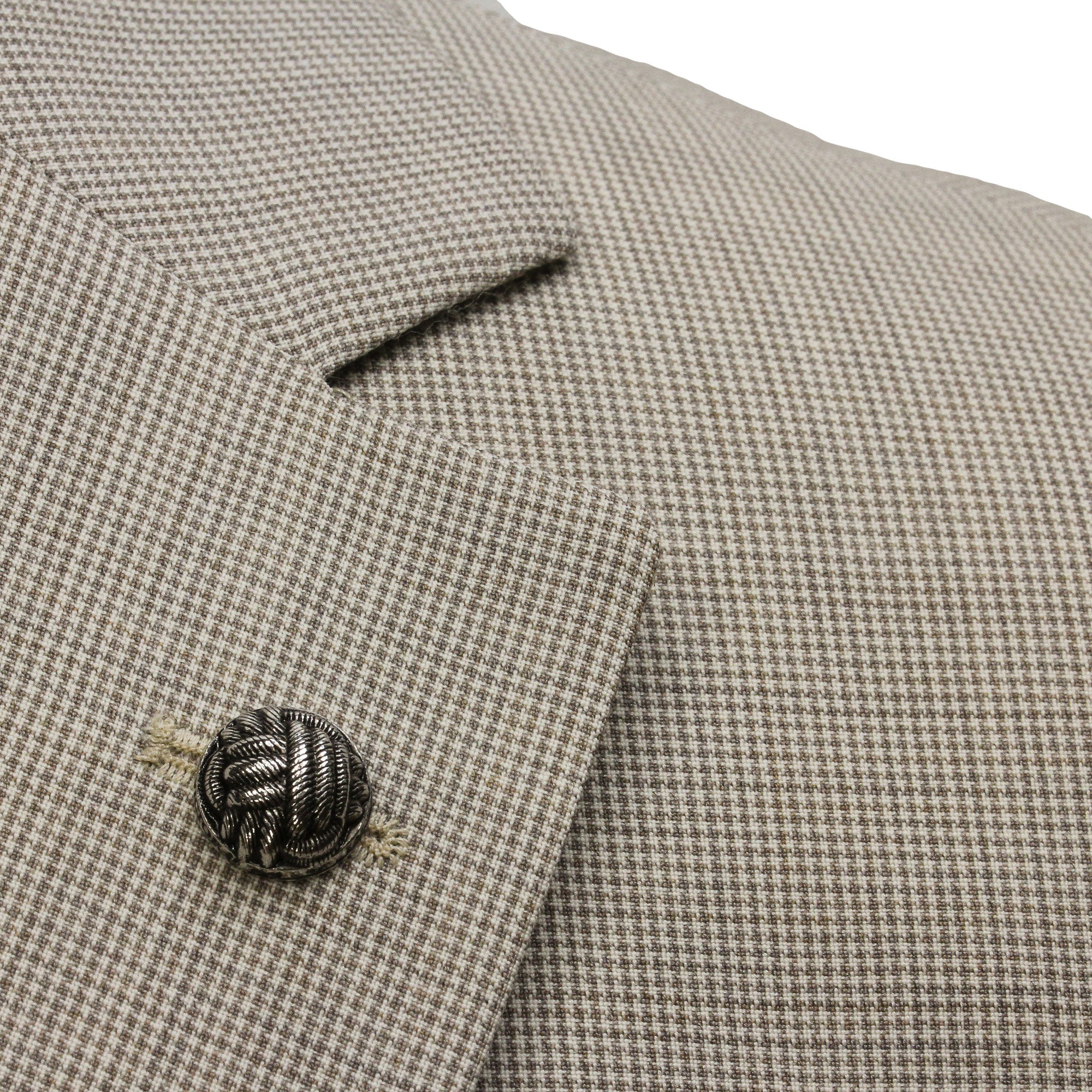 Oatmeal Micro-Houndstooth Super 100's Wool Esprit Modern Fit Suit - Jack Victor - Image 5