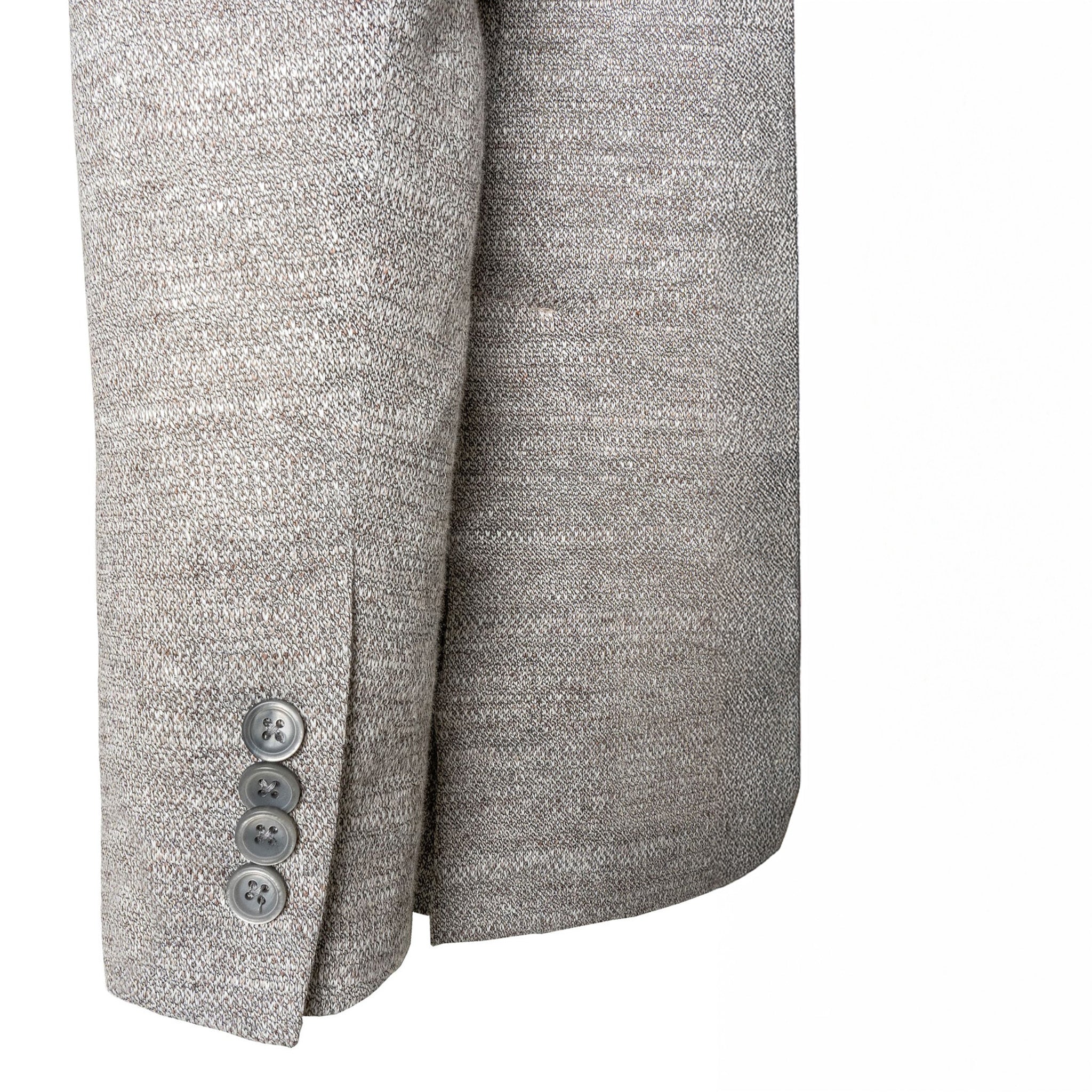 Oatmeal Mouliné Hampton Contemporary Fit Linen Knit Sport Jacket - Jack Victor - Image 8