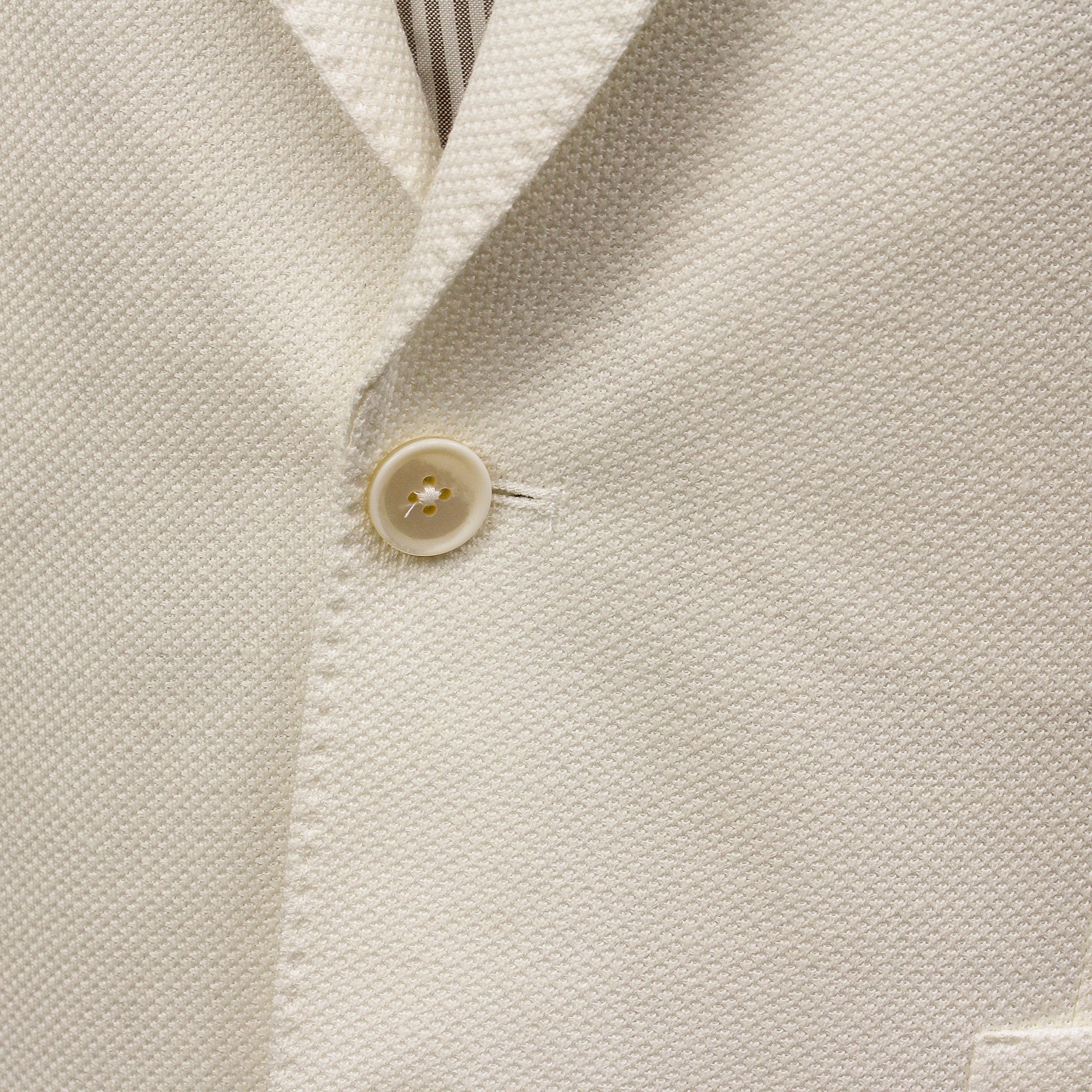 Off-White Linen-Cotton Jersey Tailored Unconstructed Sport Jacket - L.B.M. 1911 - Image 4