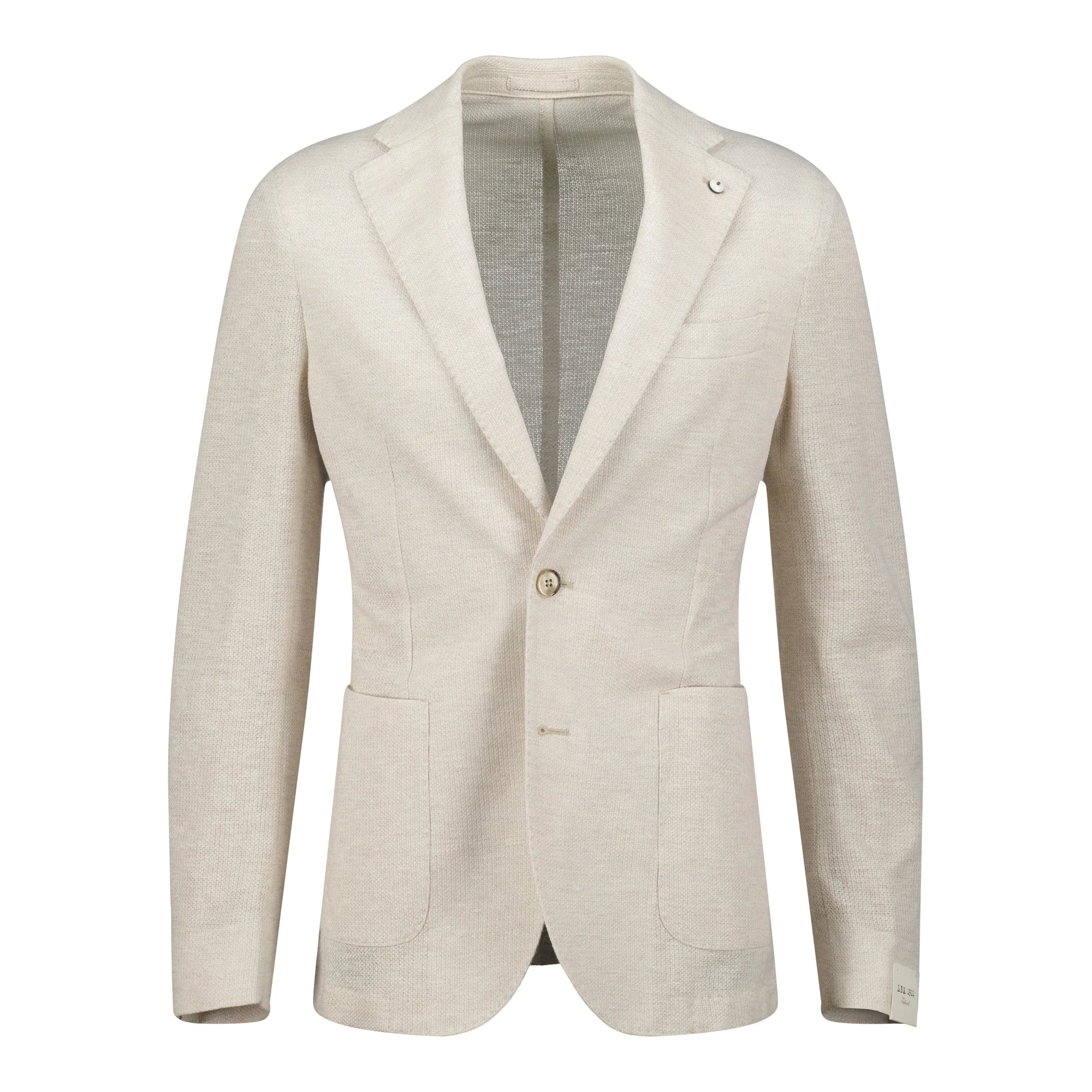 Off-White Linen-Cotton Jersey Tailored Unconstructed Sport Jacket - L.B.M. 1911 - Image 9